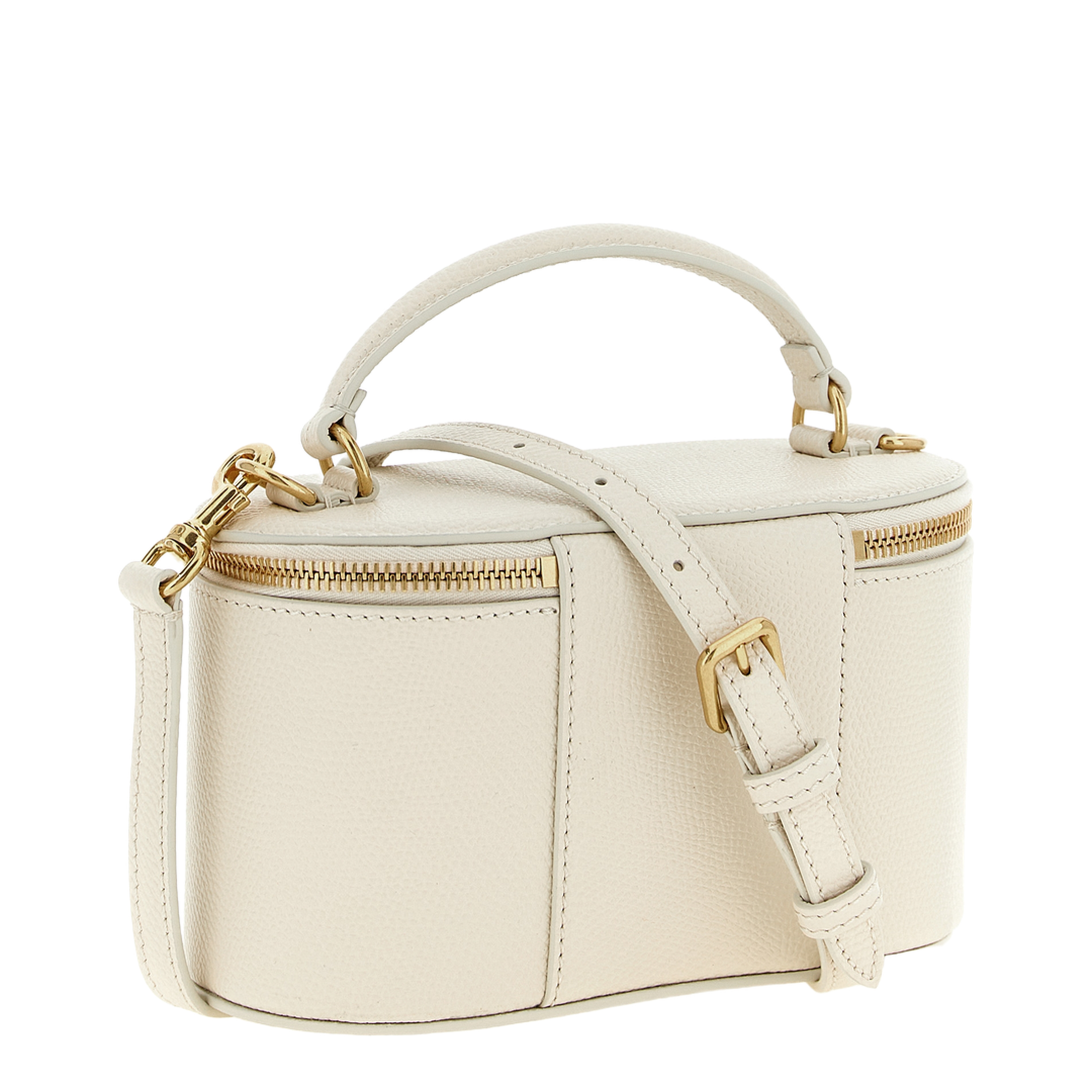 VLogo Signature Mini Leather Crossbody Bag - Beige - Image 2