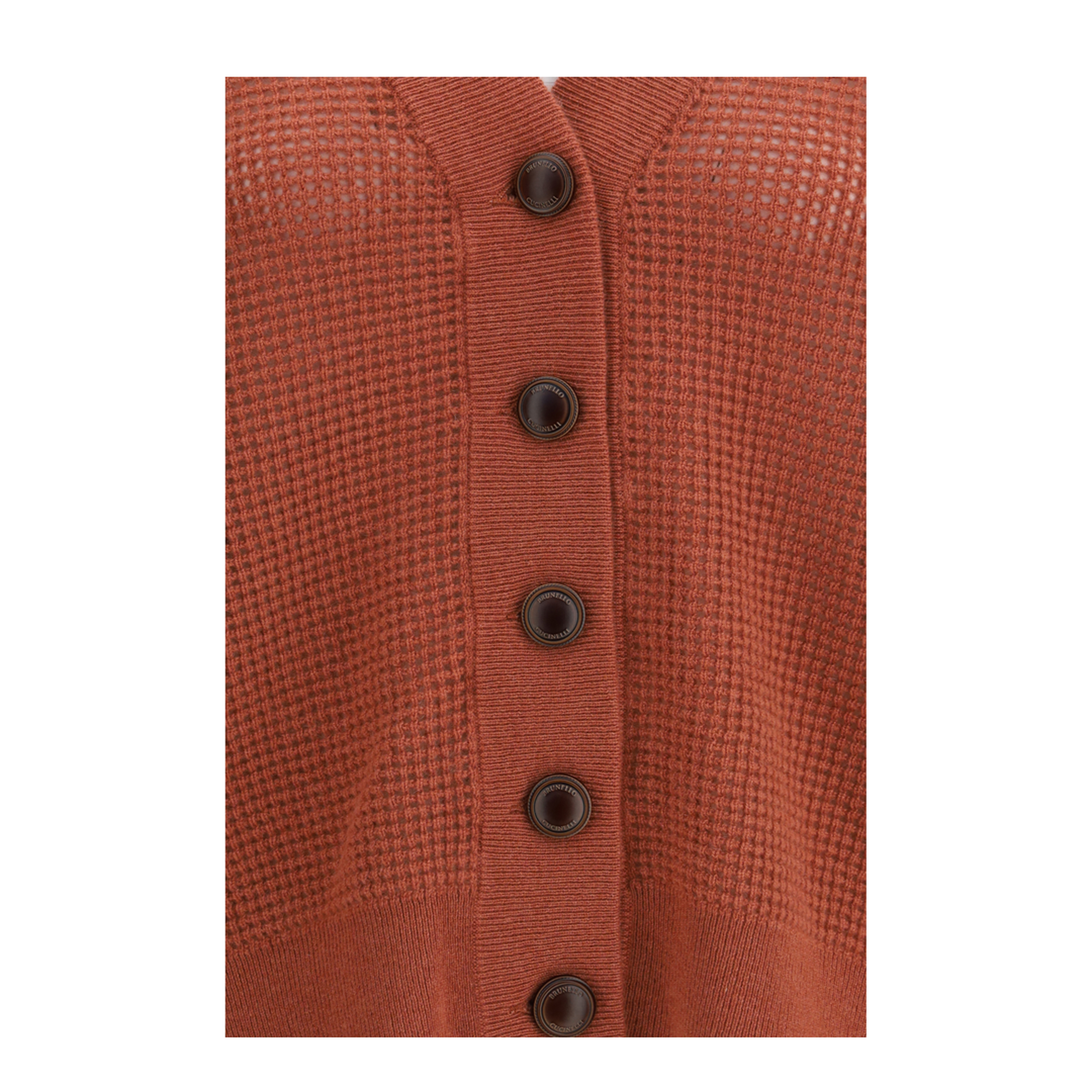 Cardigan in Cashmere with V-Neck - Image 3