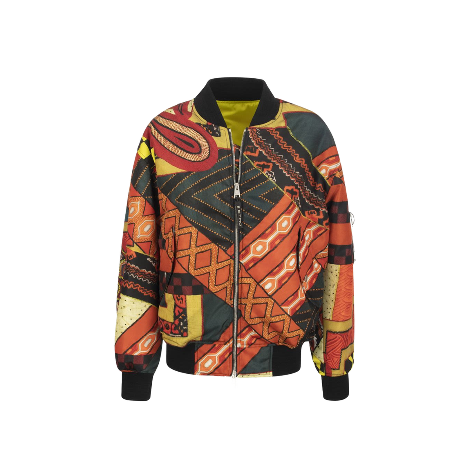 Patchwork Bomber Jacket - Image 1