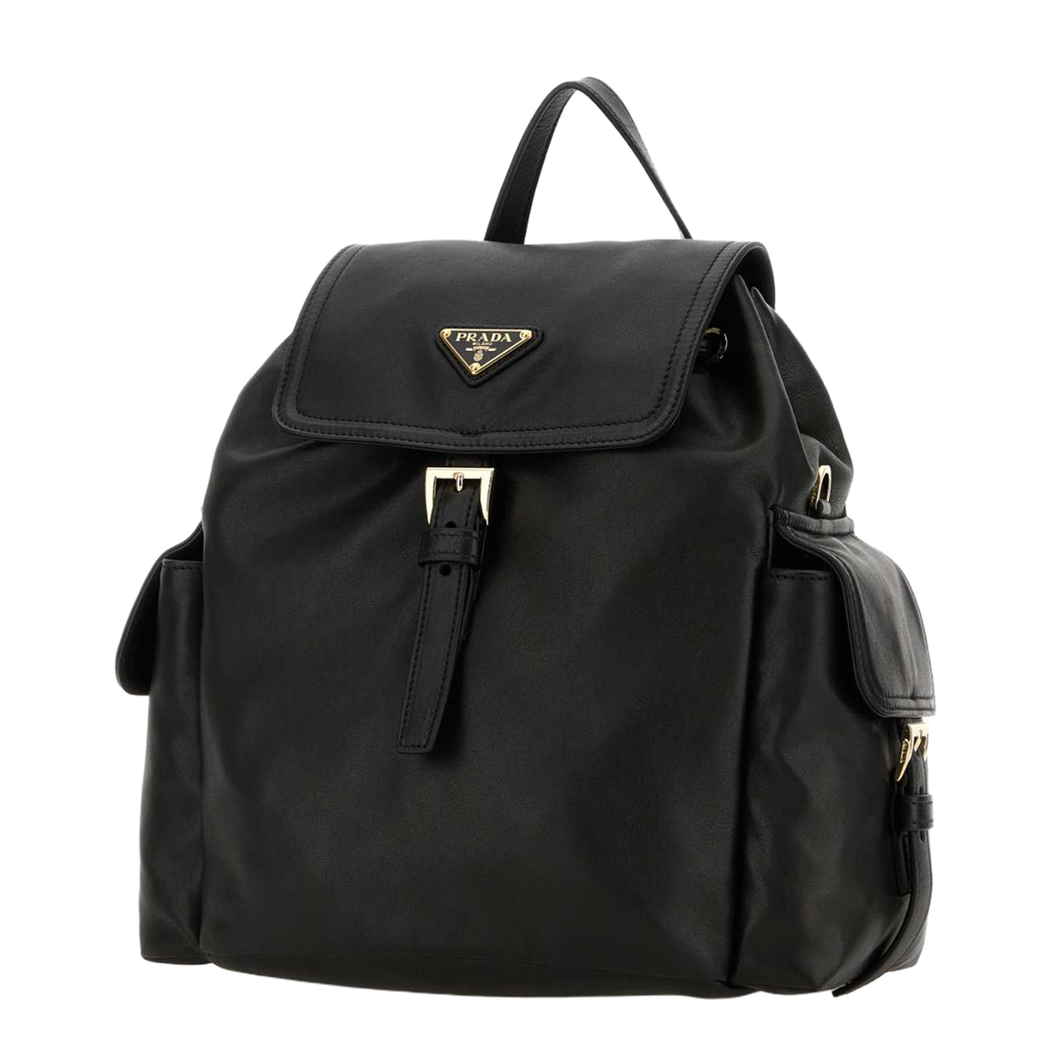 Black Leather Backpack - Image 2