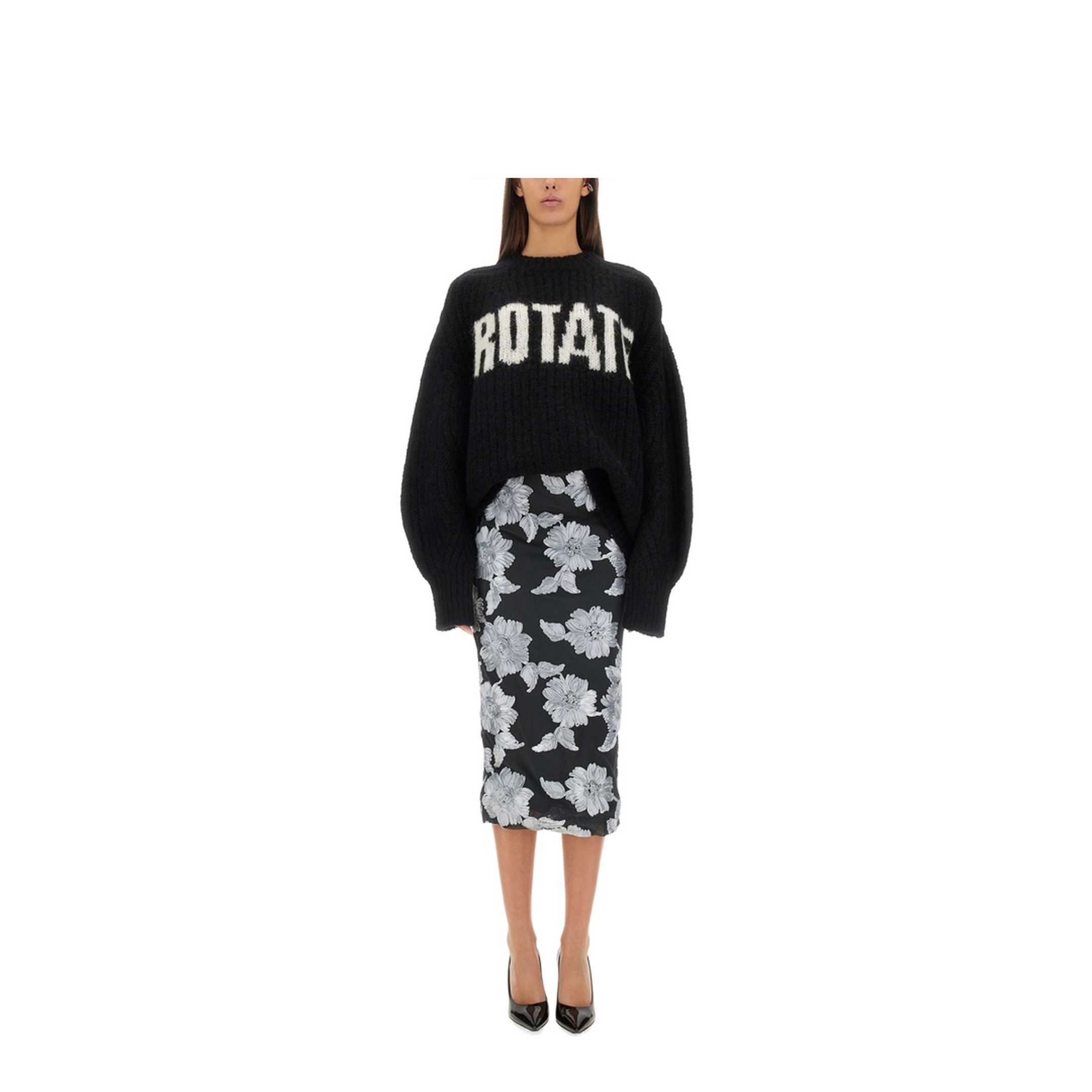 Floral Pencil Skirt - Image 2