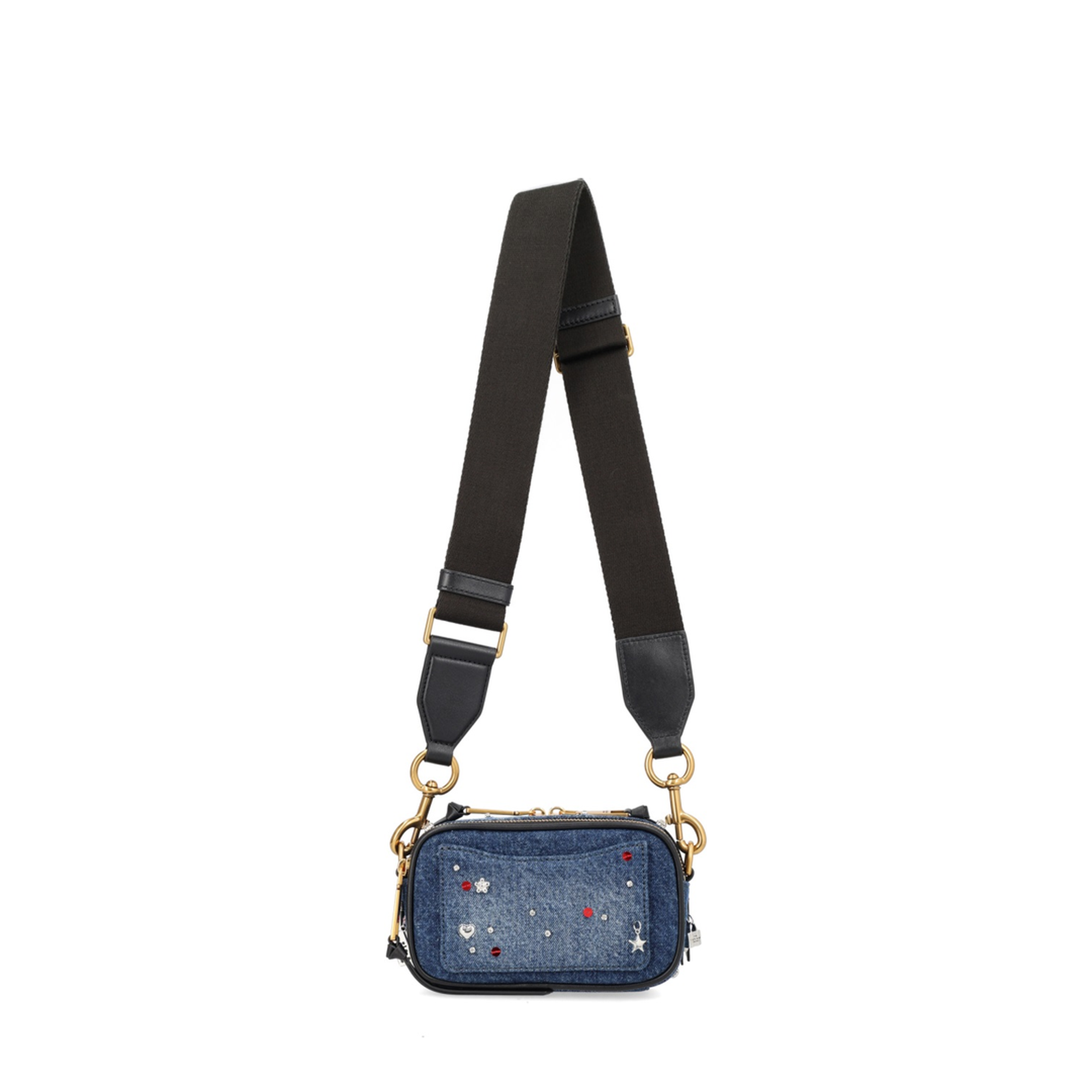 Snapshot Charm-Detail Denim Crossbody Bag - Image 4