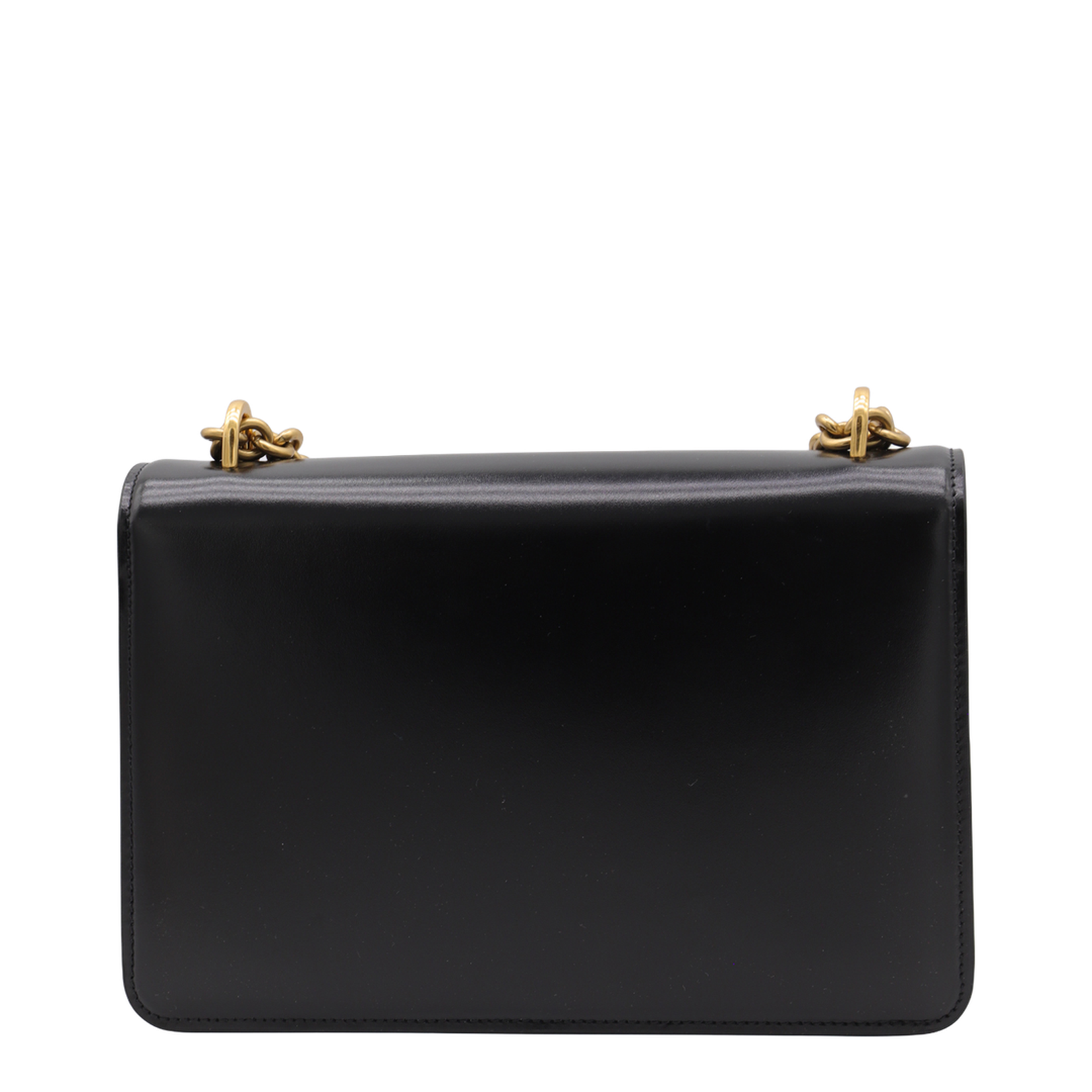 Black Leather Vain Shoulder Bag - Image 4