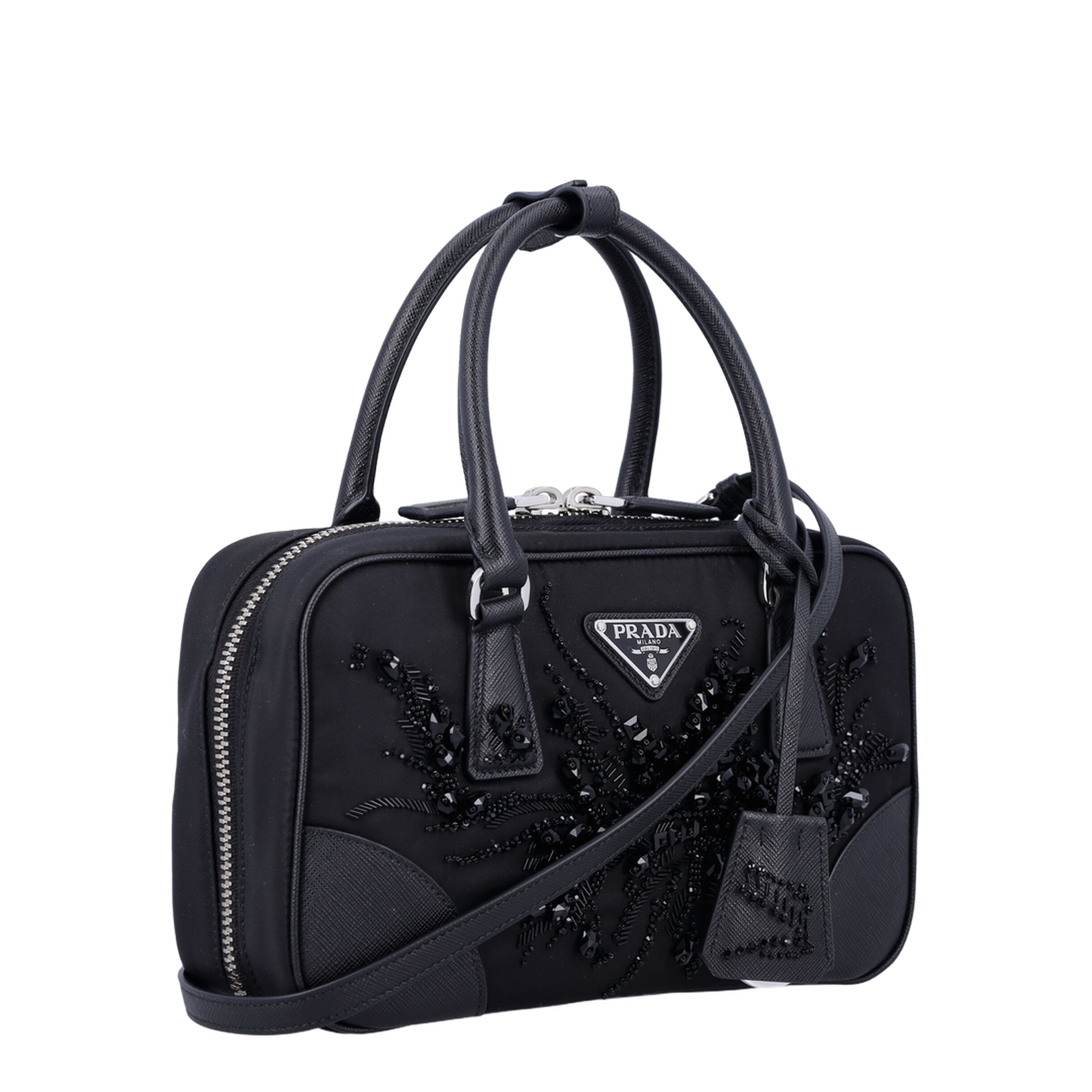 Re-Edition 1978 Mini Nylon & Leather Two-Handle Bag - Nero1 - Image 5