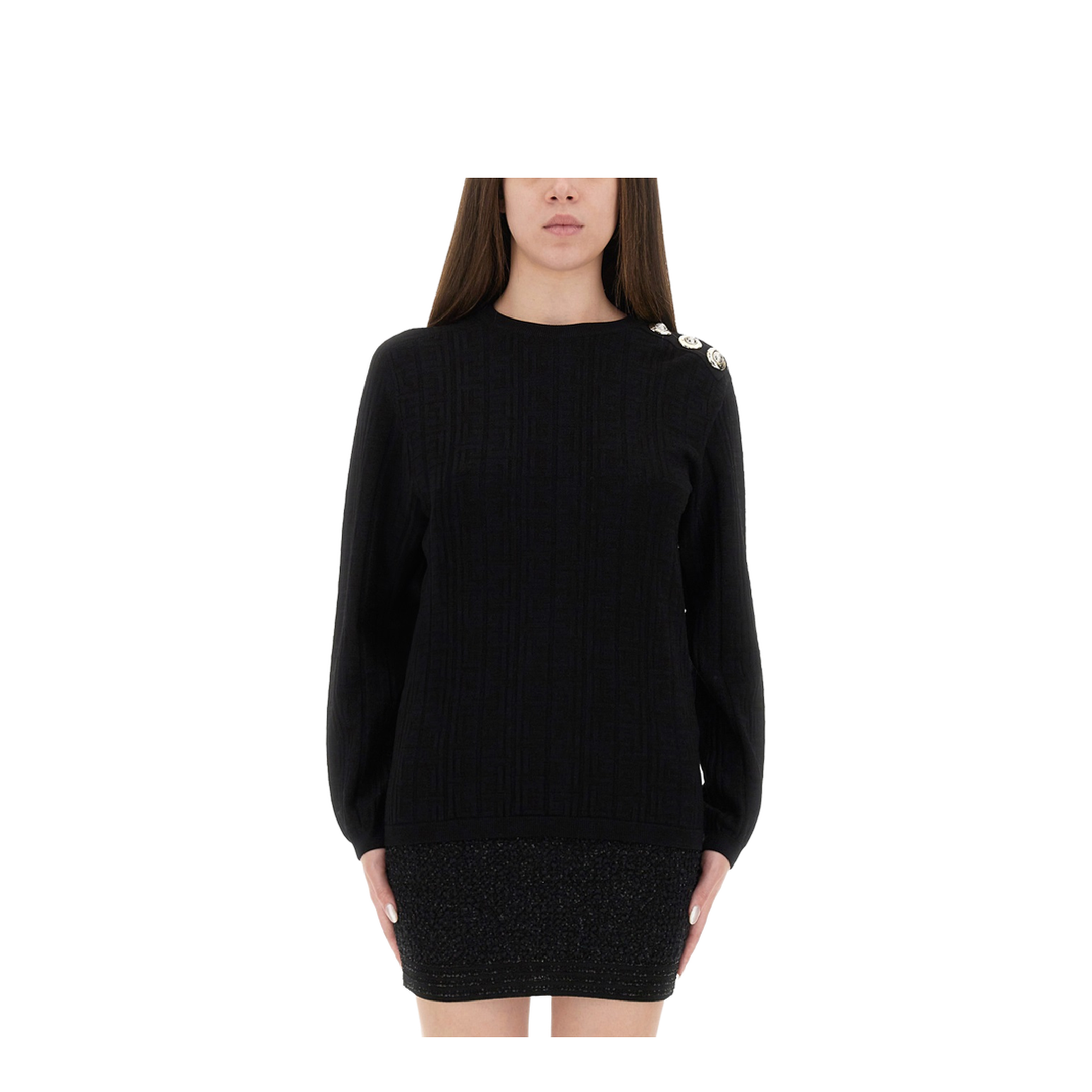 Knitted Sweater Black - Image 1
