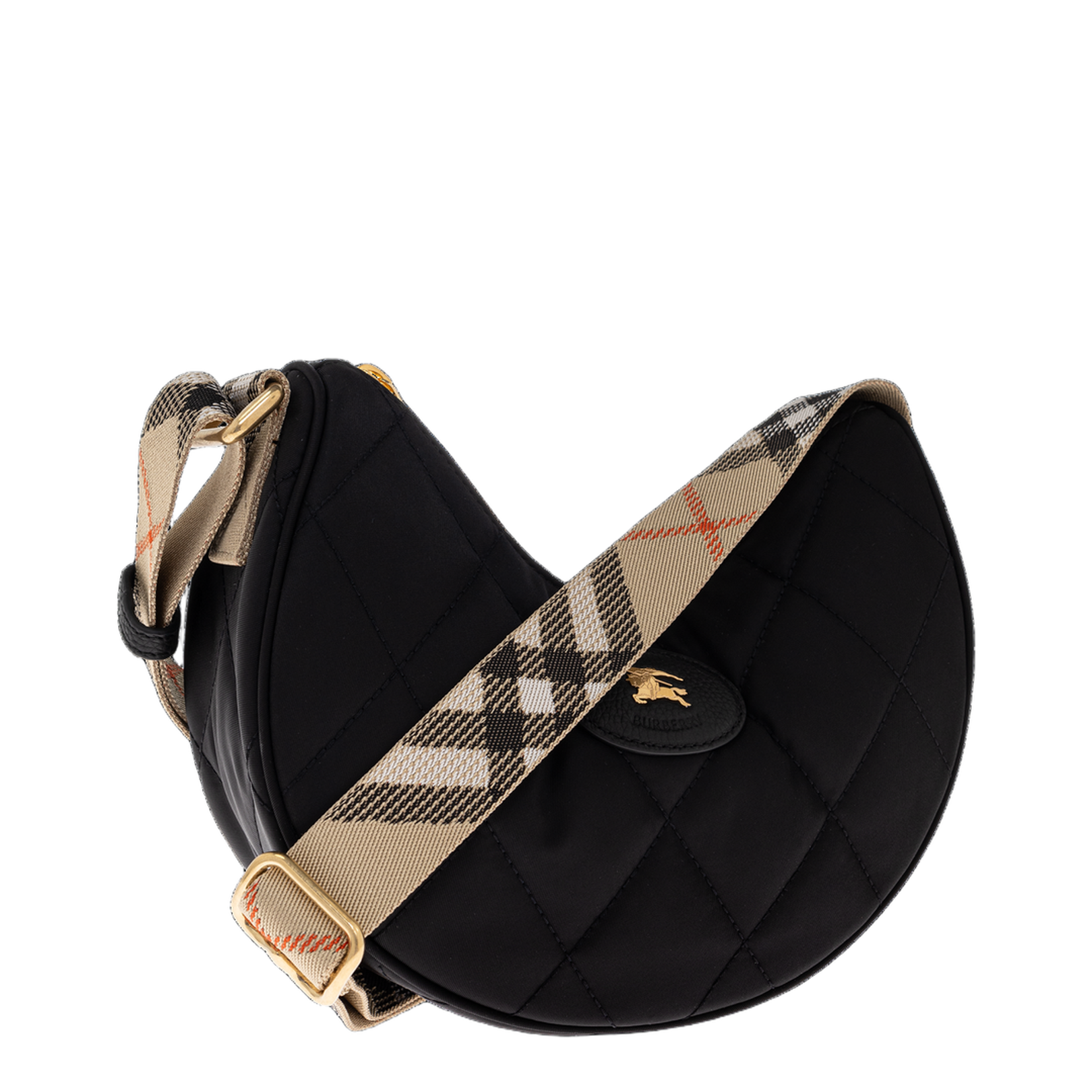 Horseshoe Nylon Crossbody - Black - Image 4