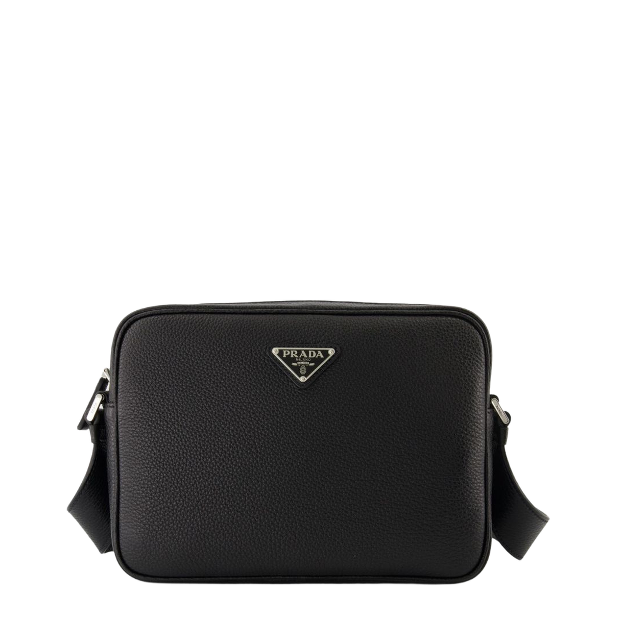 Calf Leather Shoulder Bag - Black - Image 1
