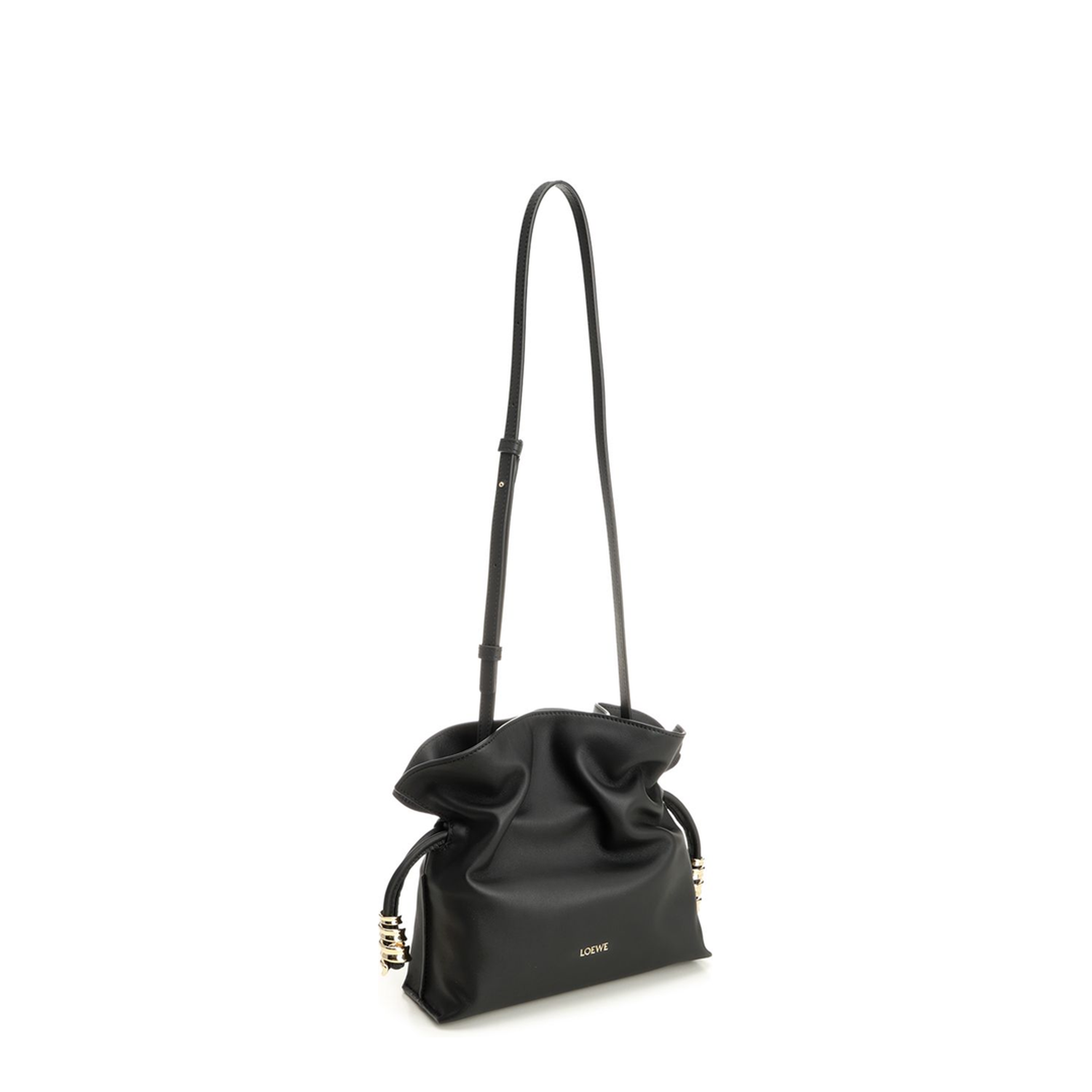 Flamenco Mini Nappa Calfskin Clutch - Black - Image 2