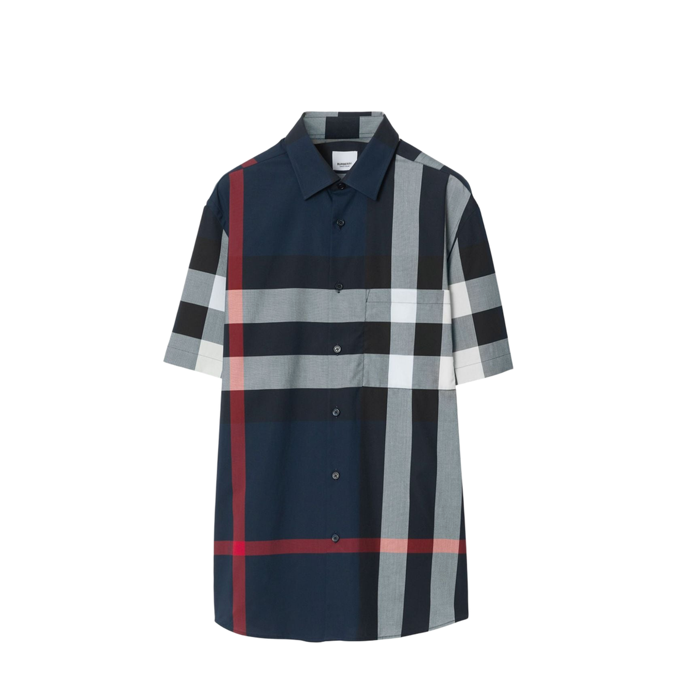 Cotton Check Pattern Shirt - Image 1