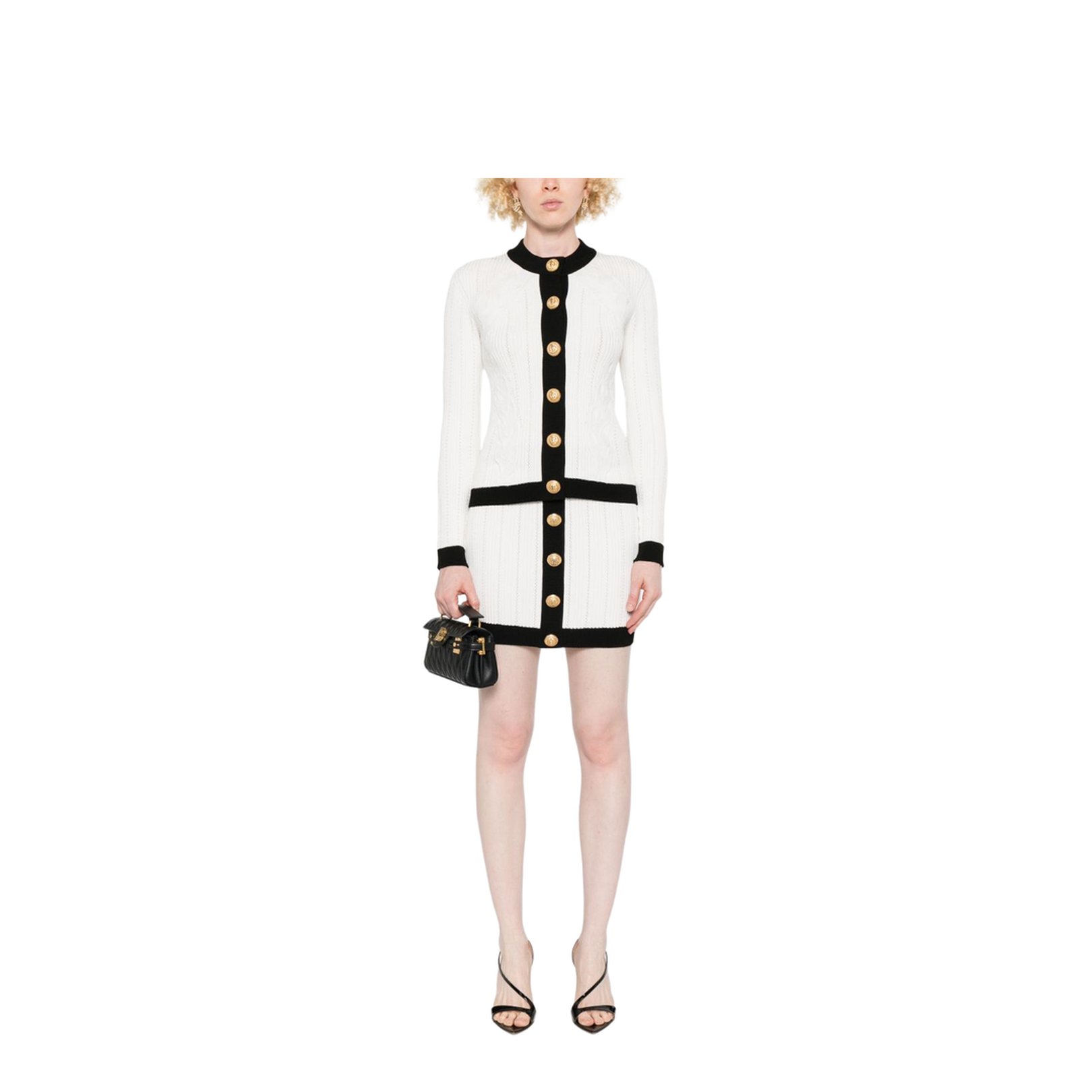 Knitted Crewneck Cardigan - Image 2