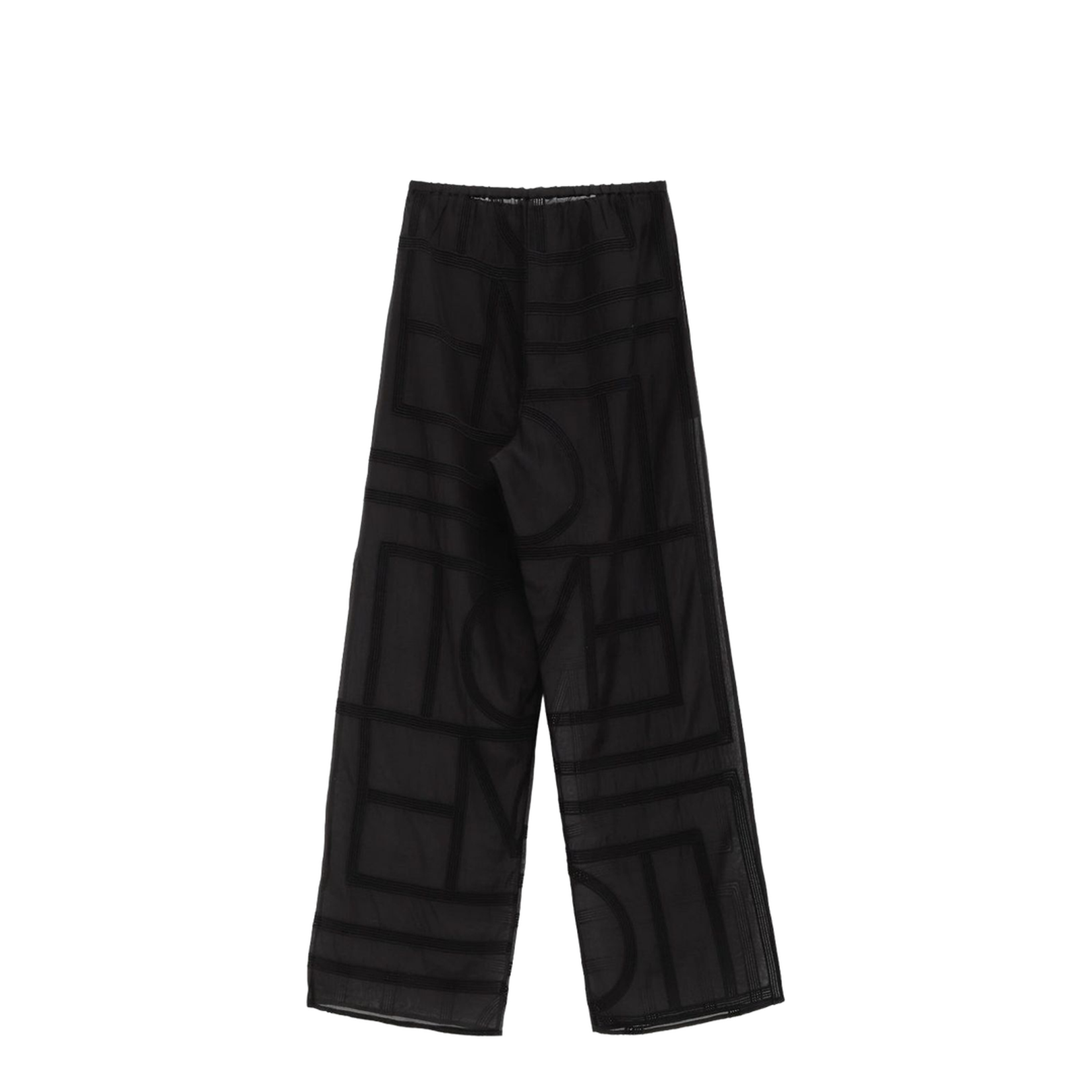 Black Geometric Pattern Elasticated Waistband - Image 2