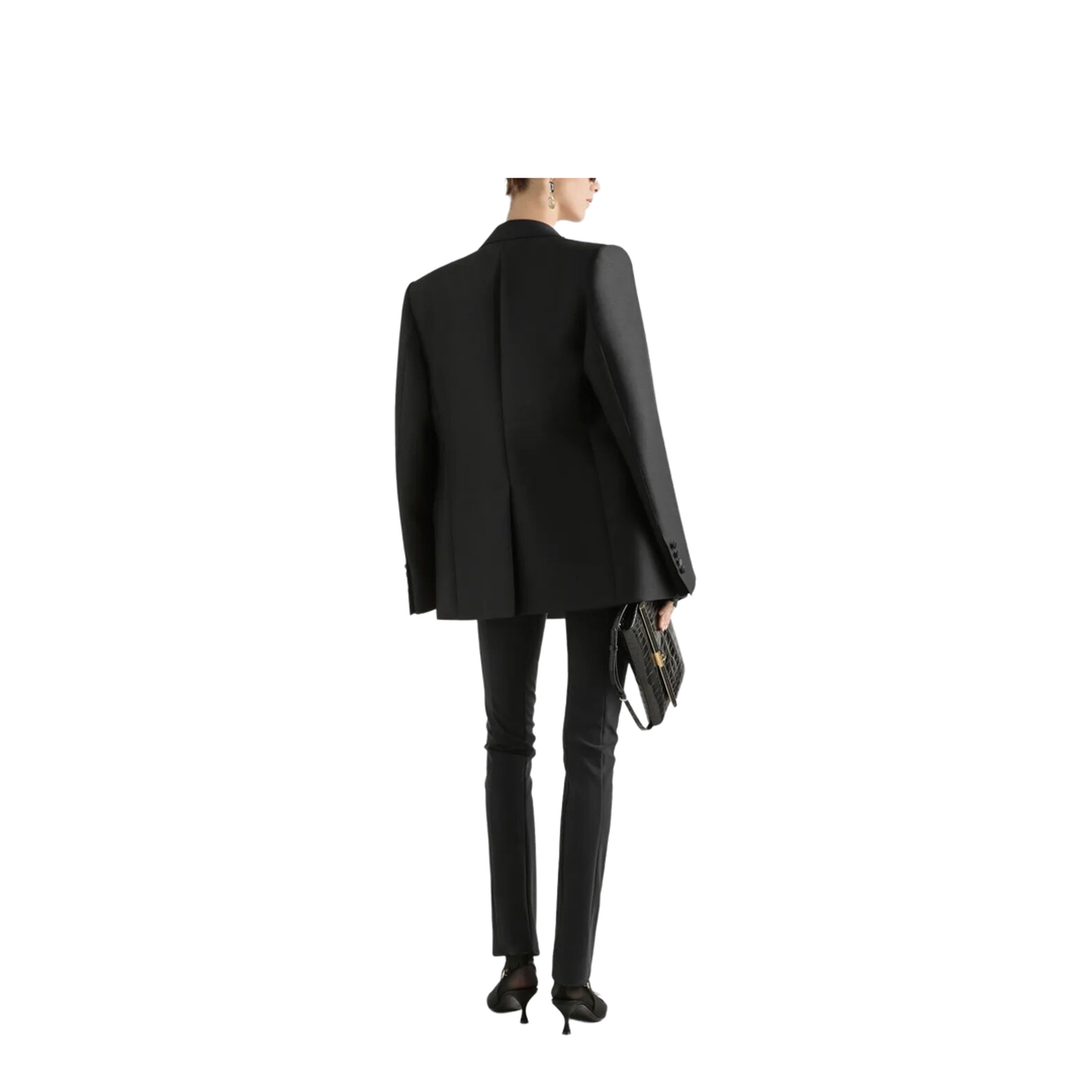 Double-Breasted Jacket in Faille - Image 3