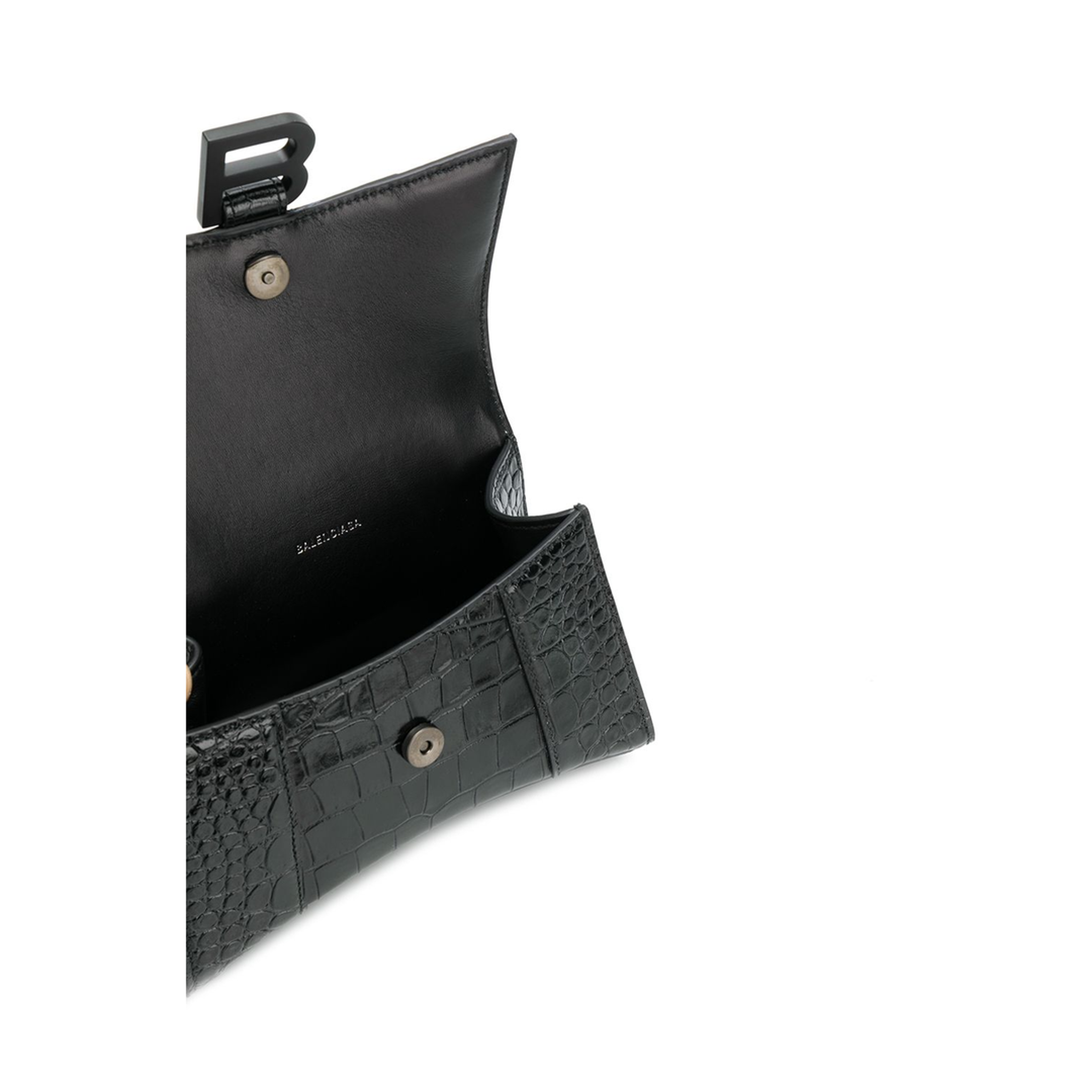 Hourglass Xs Handbag Crocodile Embossed - Image 5