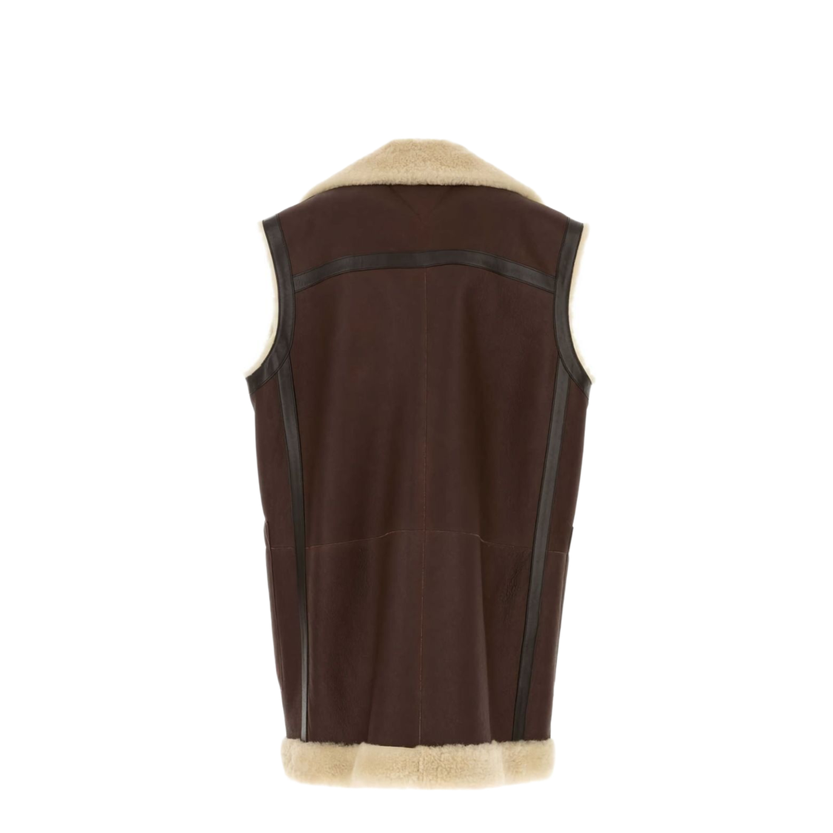 Leather Shearling Vest - Image 4