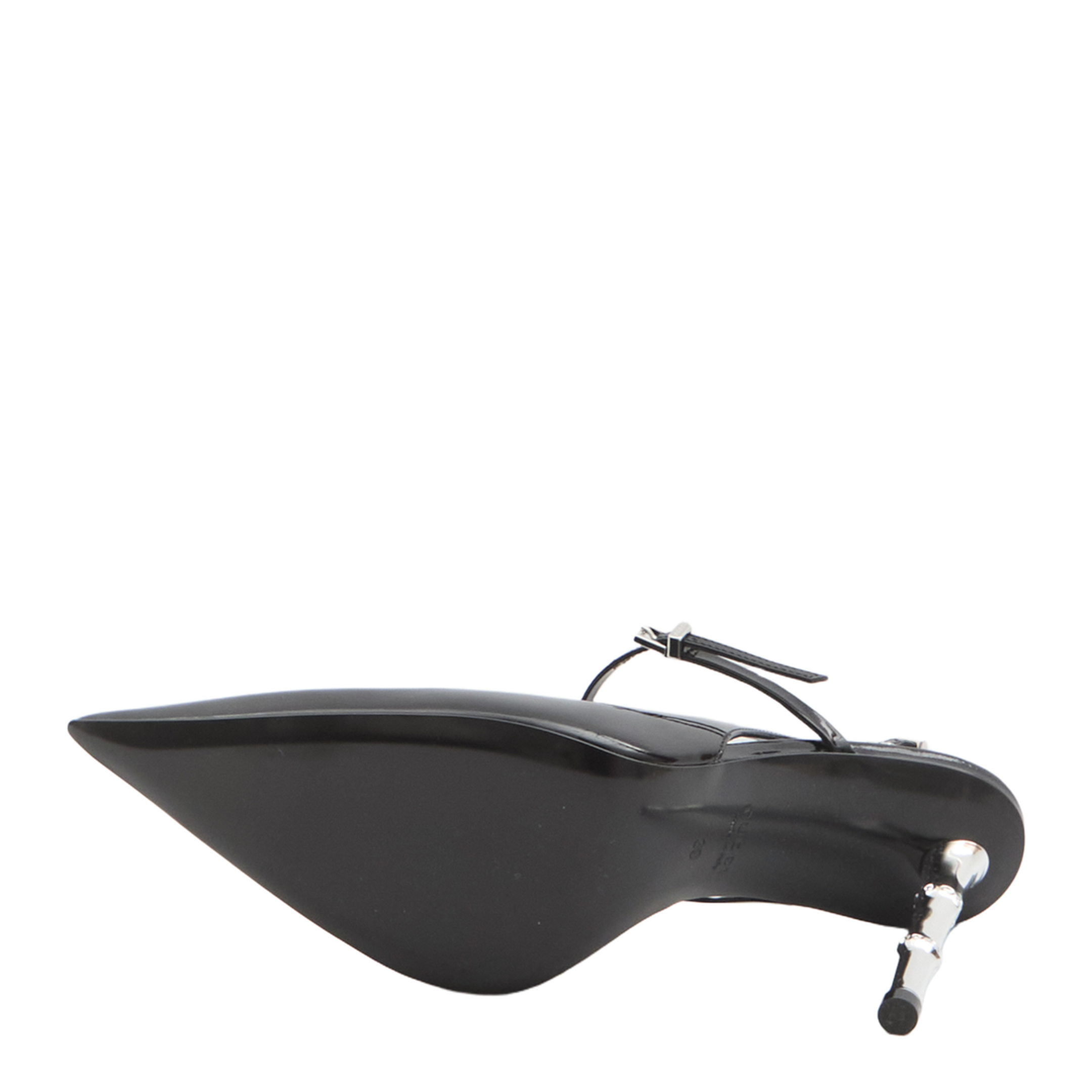 Bamboo 105 Slingback Pumps In Patent Leather - Image 4