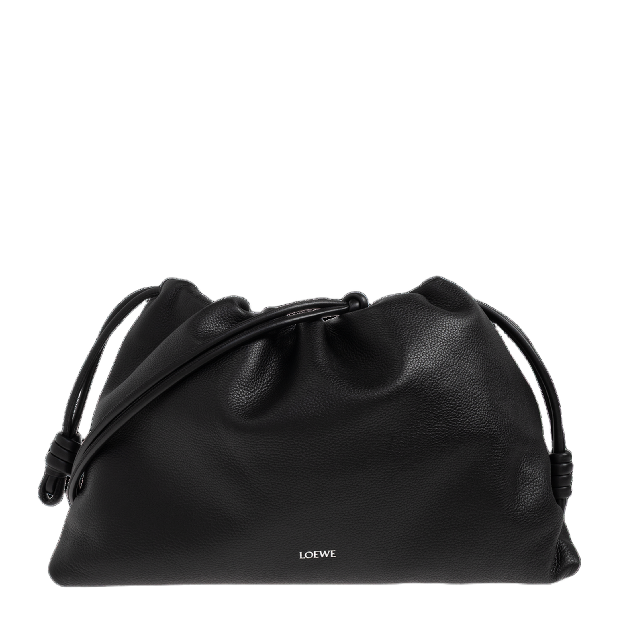 Flamenco Medium Nappa Calfskin Clutch - Black - Image 1