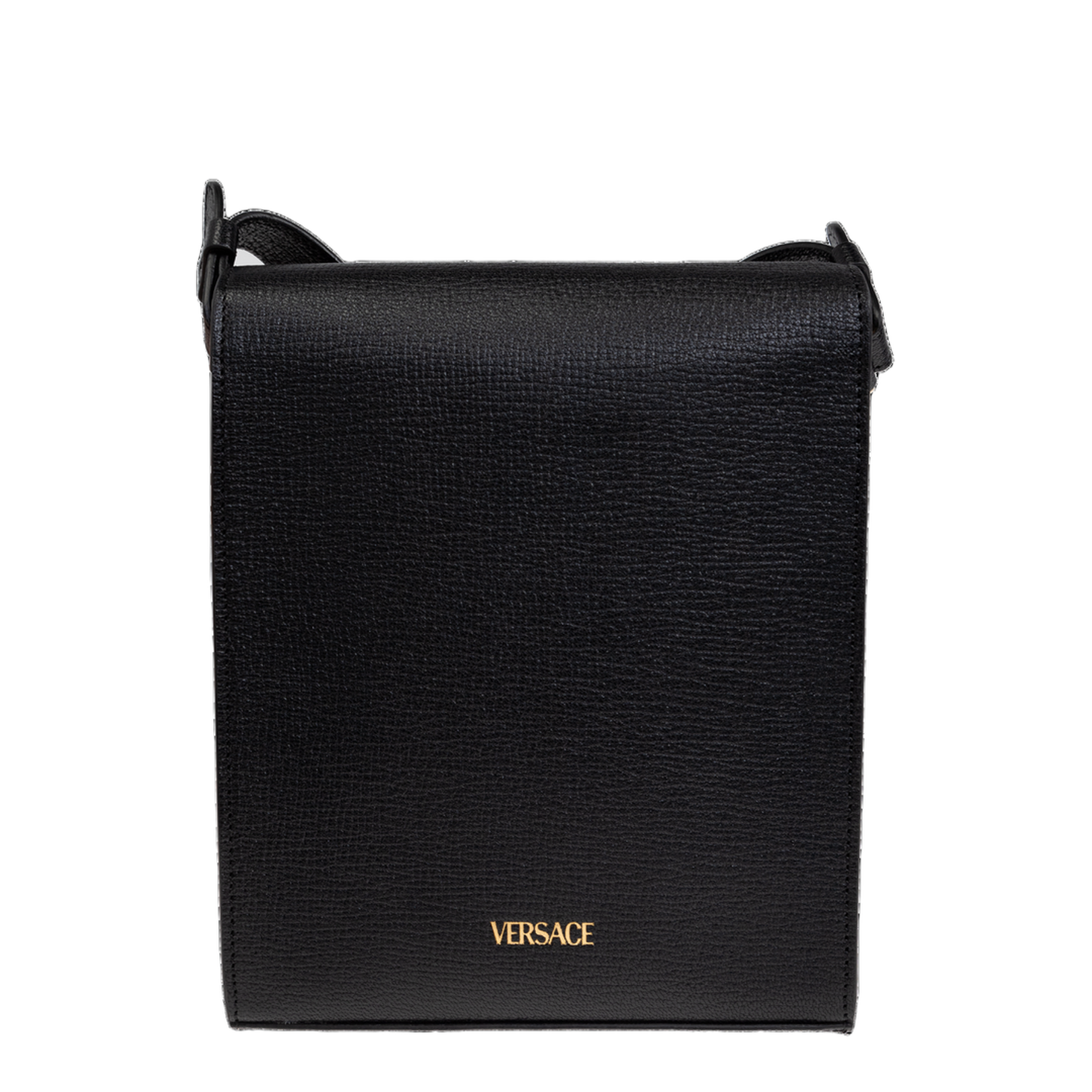 Leather Black Messenger Bag - Image 2