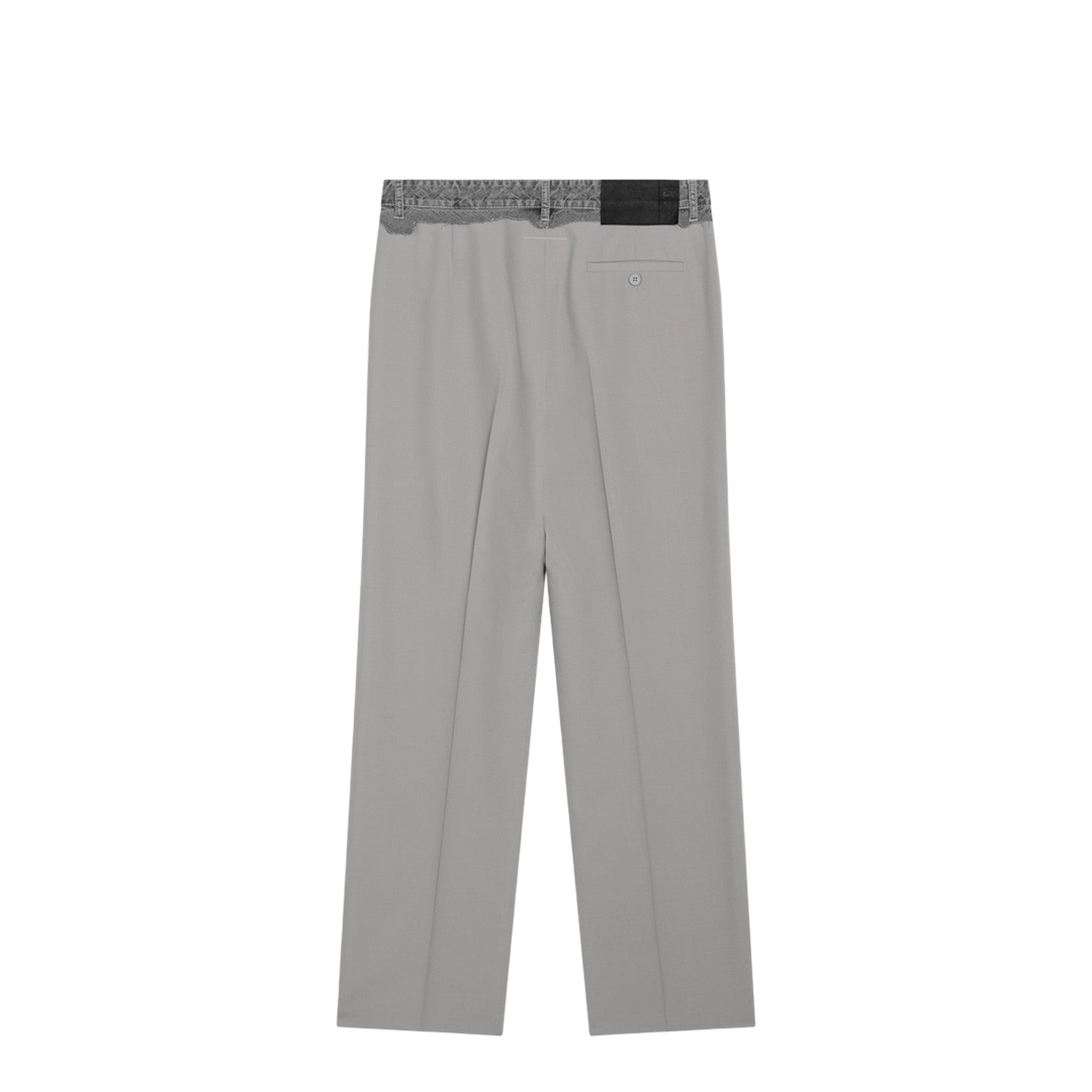 Grey Wool-Blend Trousers - Image 2