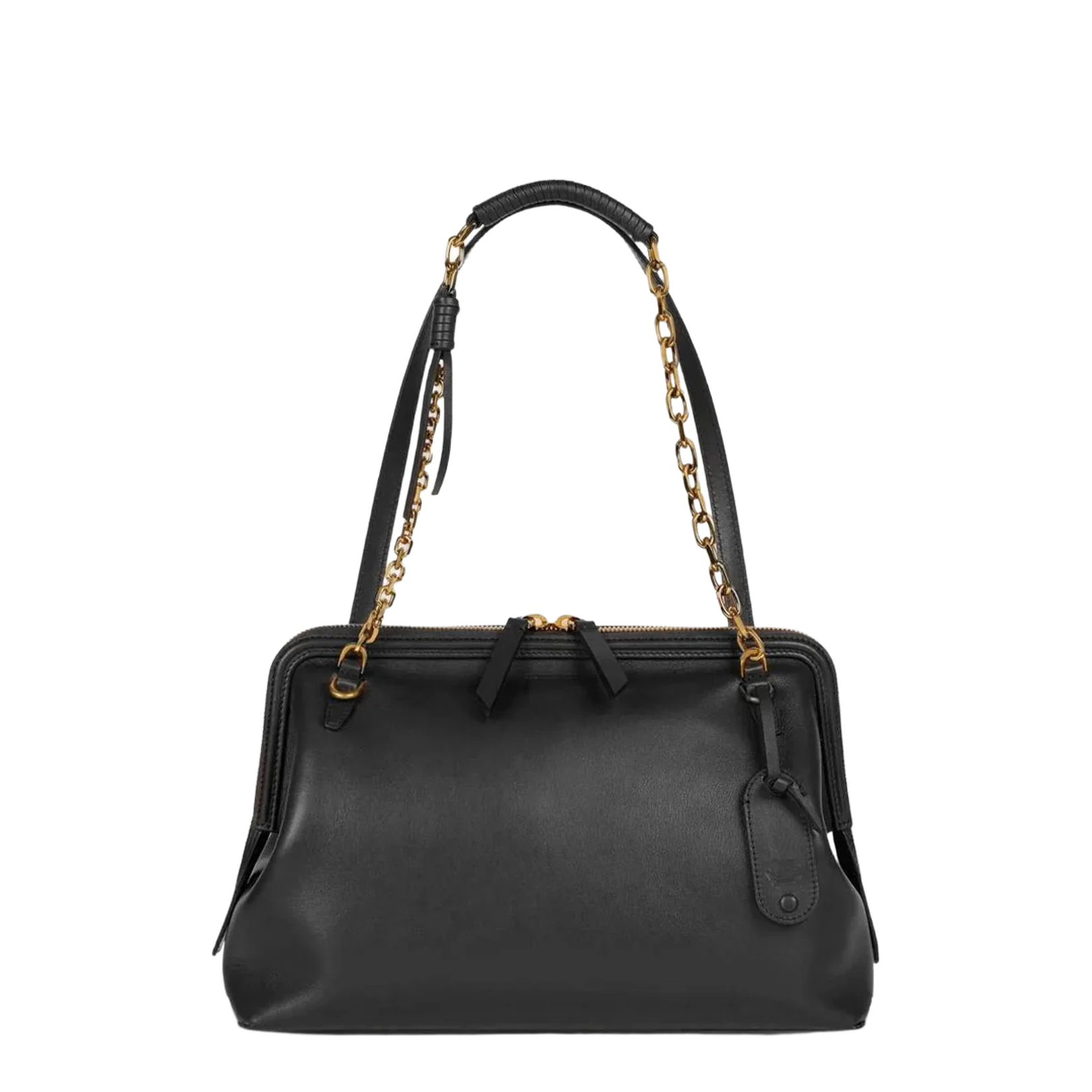 Doc Medium Shoulder Bag Leather Black - Image 1
