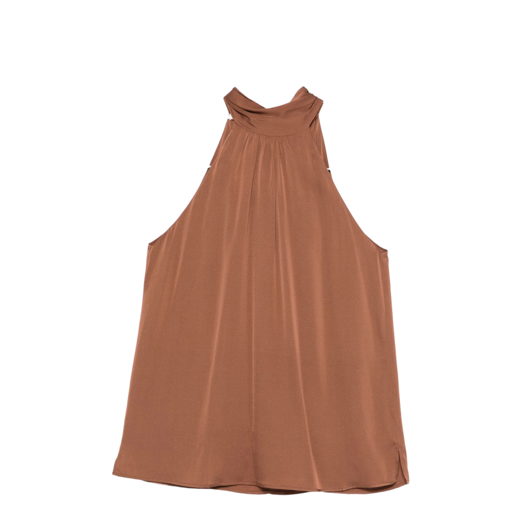 Silk Top Brown - Image 1