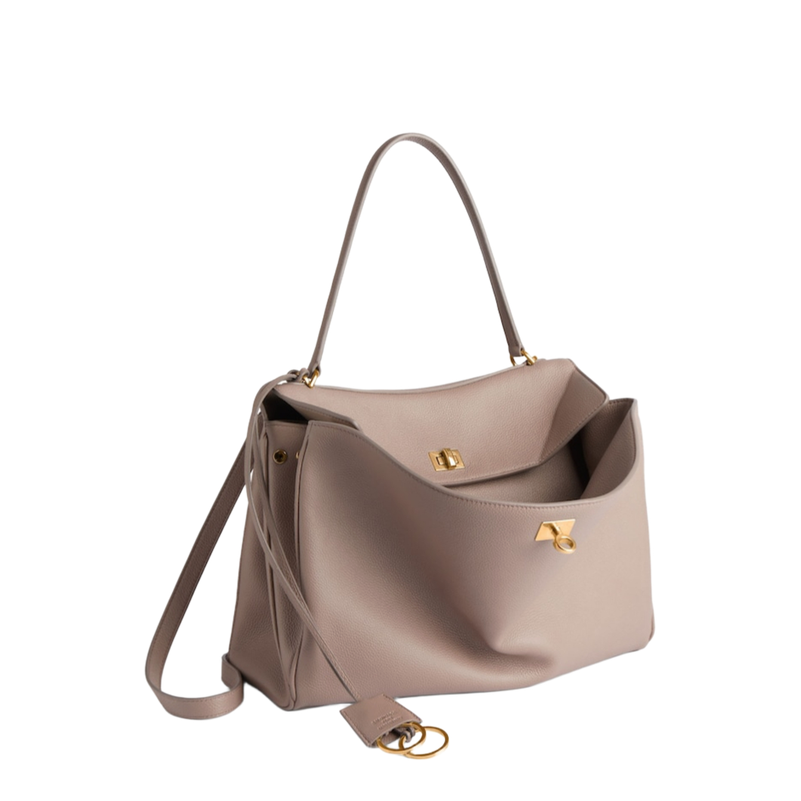 Rodeo Medium Handbag Leather Beige - Image 2