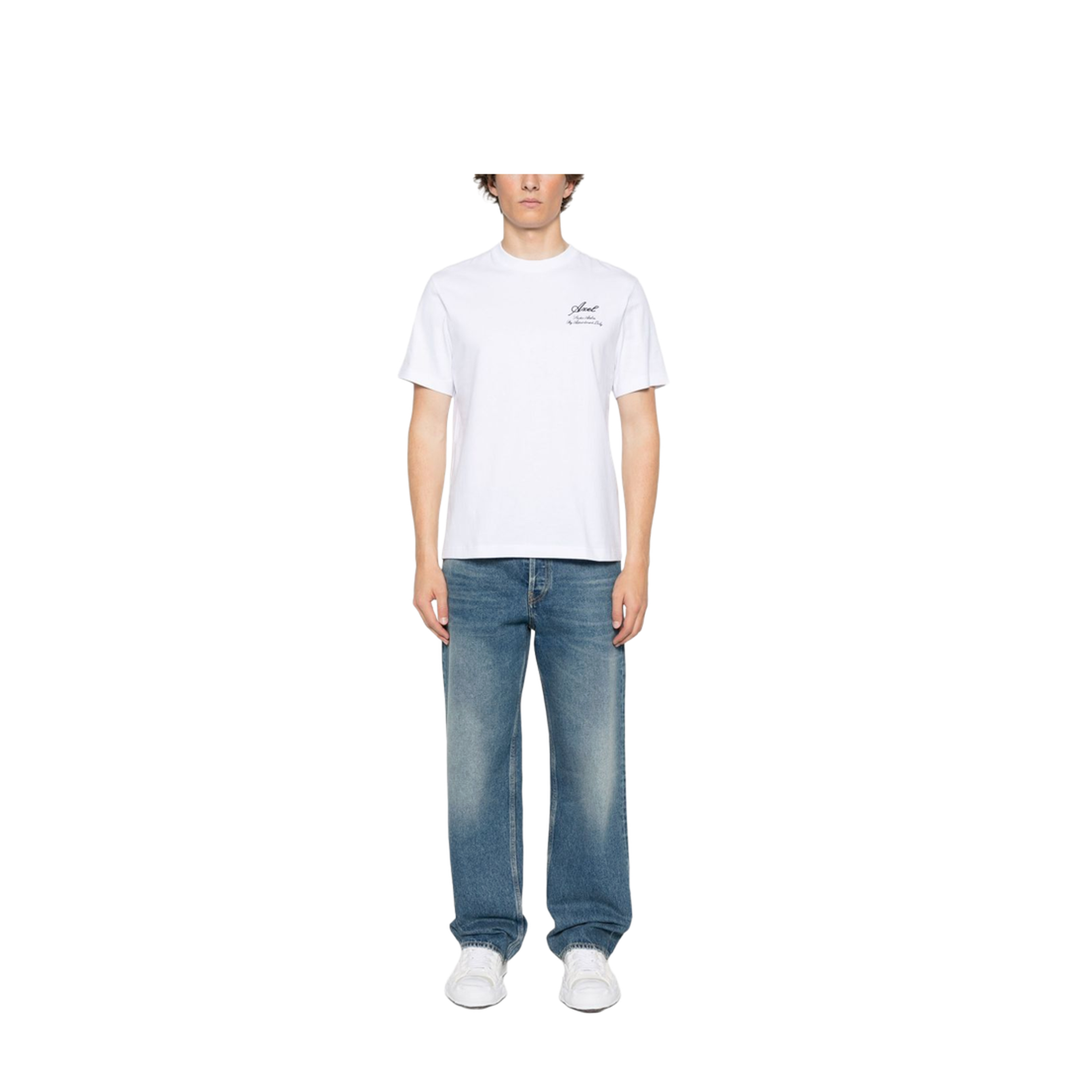 Blue Medium Wash Loose Jeans - Image 4