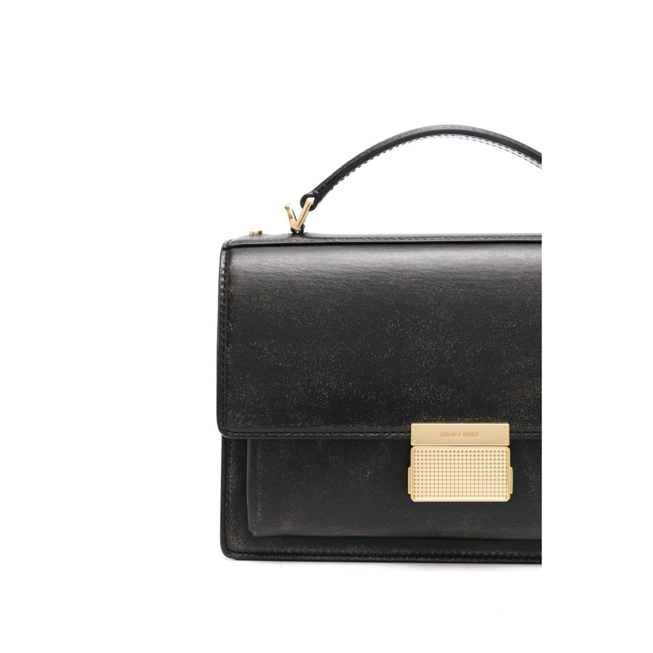 Black Leather Venezia Handbag - Image 2