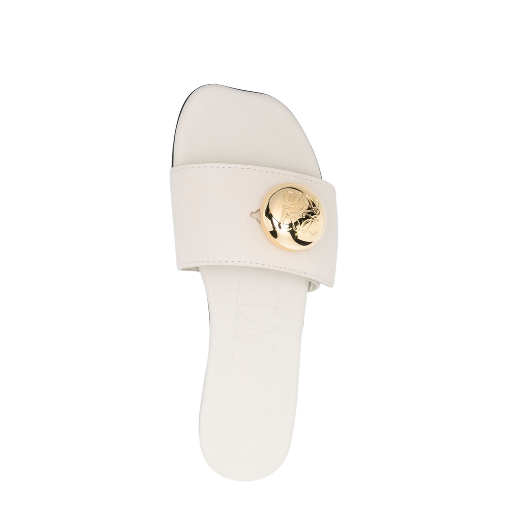 Pebble Slide in Soft Calfskin White - Image 3