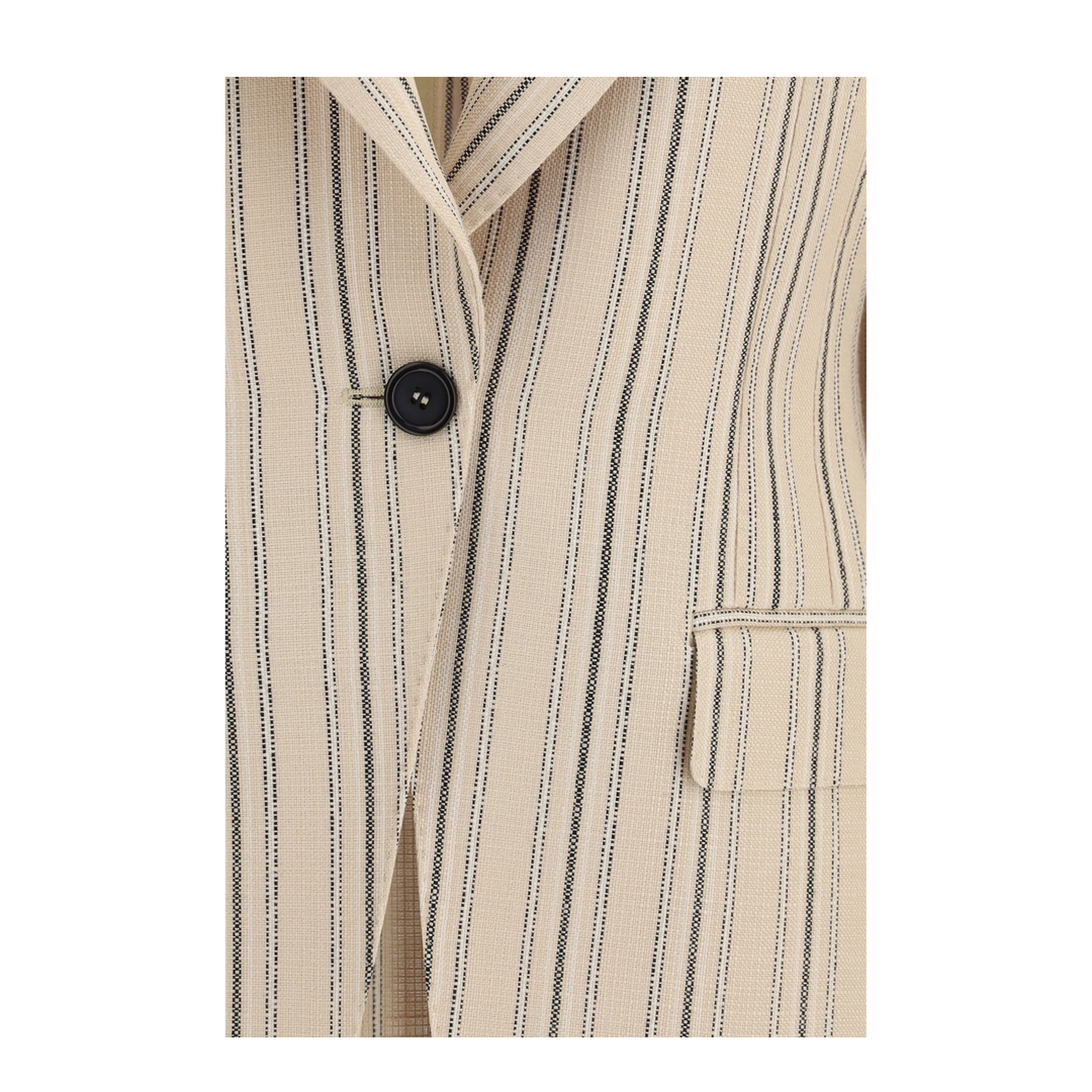 Single-Breasted Regimental Pinstripe Jacket - Image 3