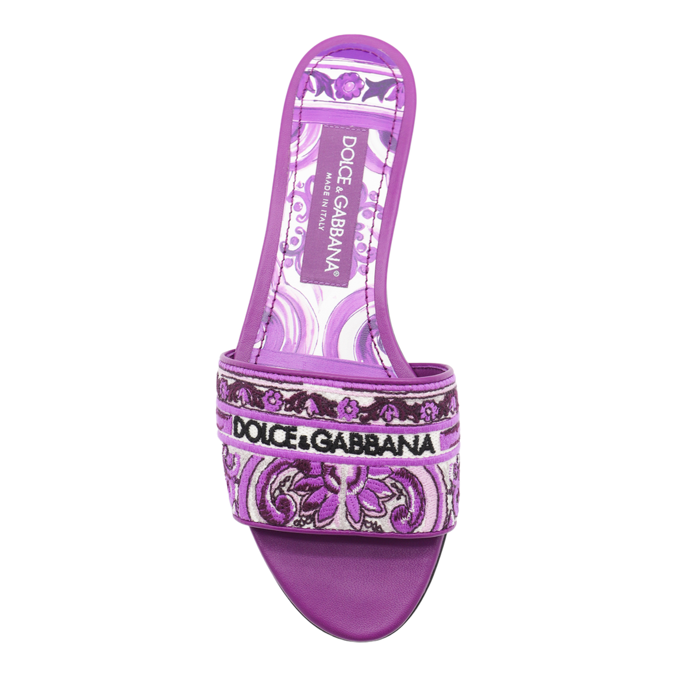 Embroidered Slides in Multicolor - Image 8
