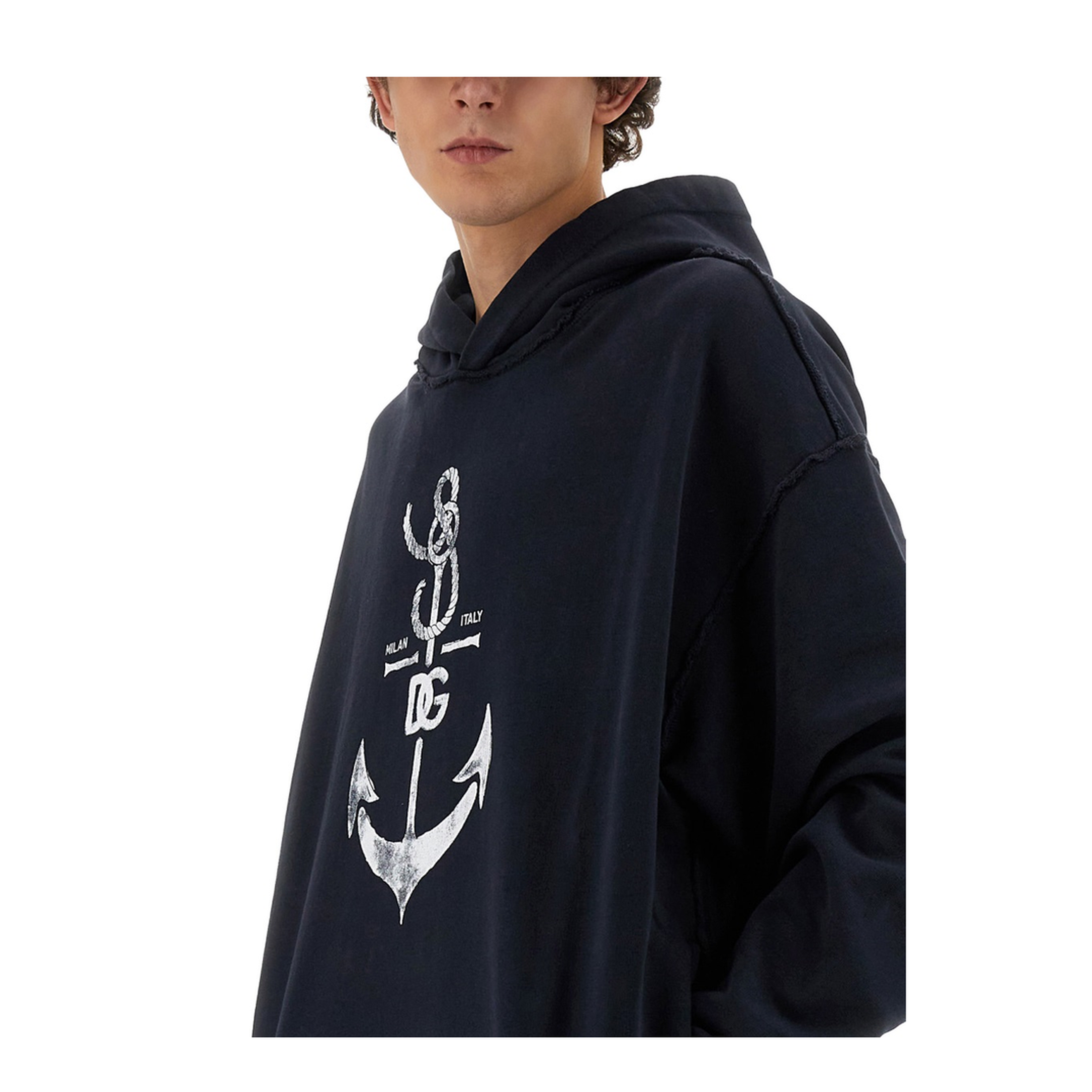 Sweatshirt with Navy Print - Image 4