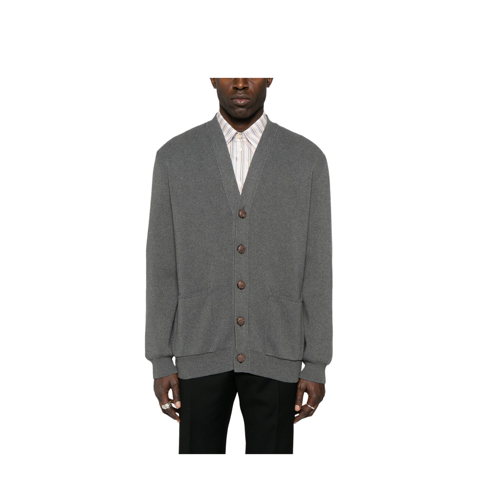 Melange Cotton Cardigan - Image 4