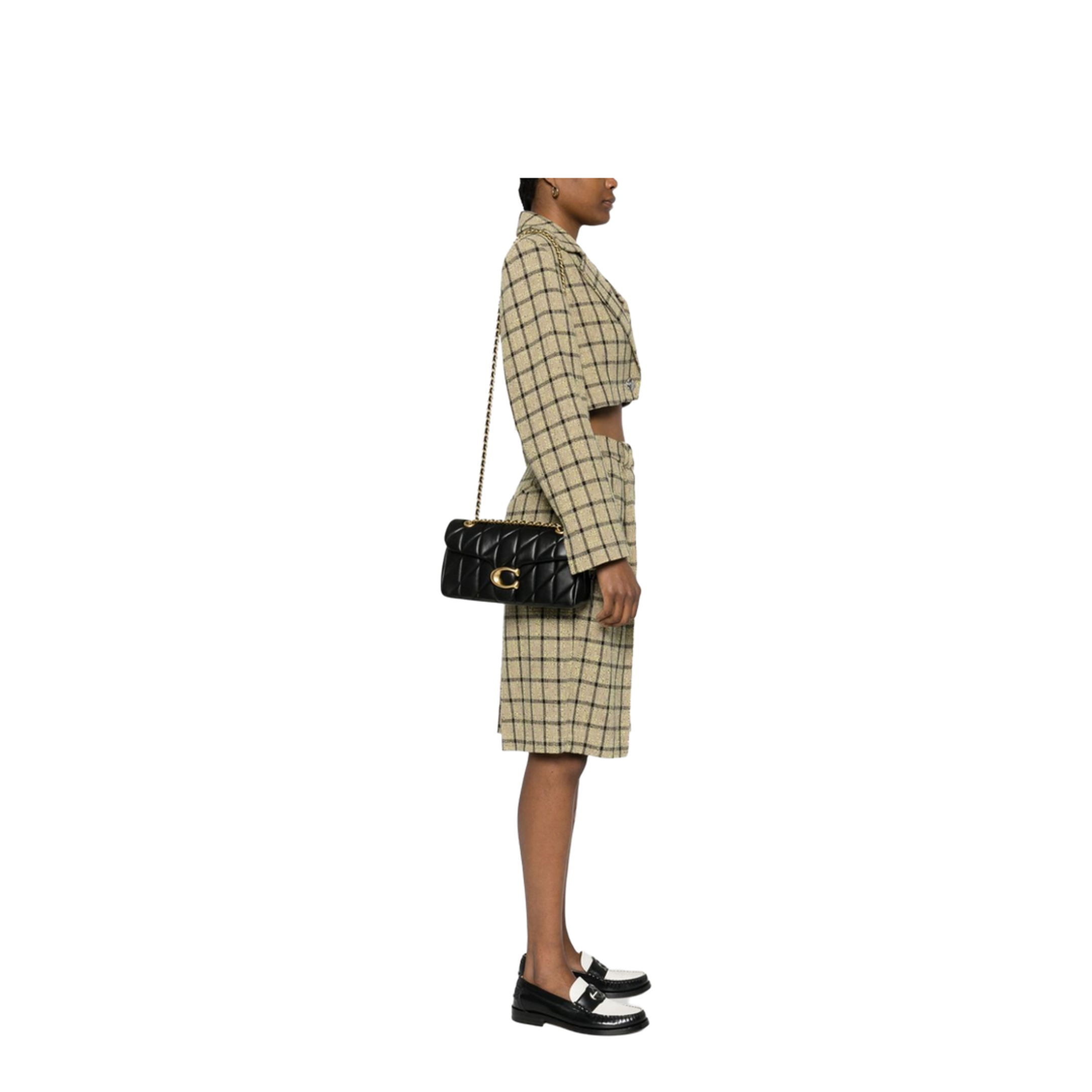 Tabby 26 Nappa Leather Shoulder Bag - Black - Image 3