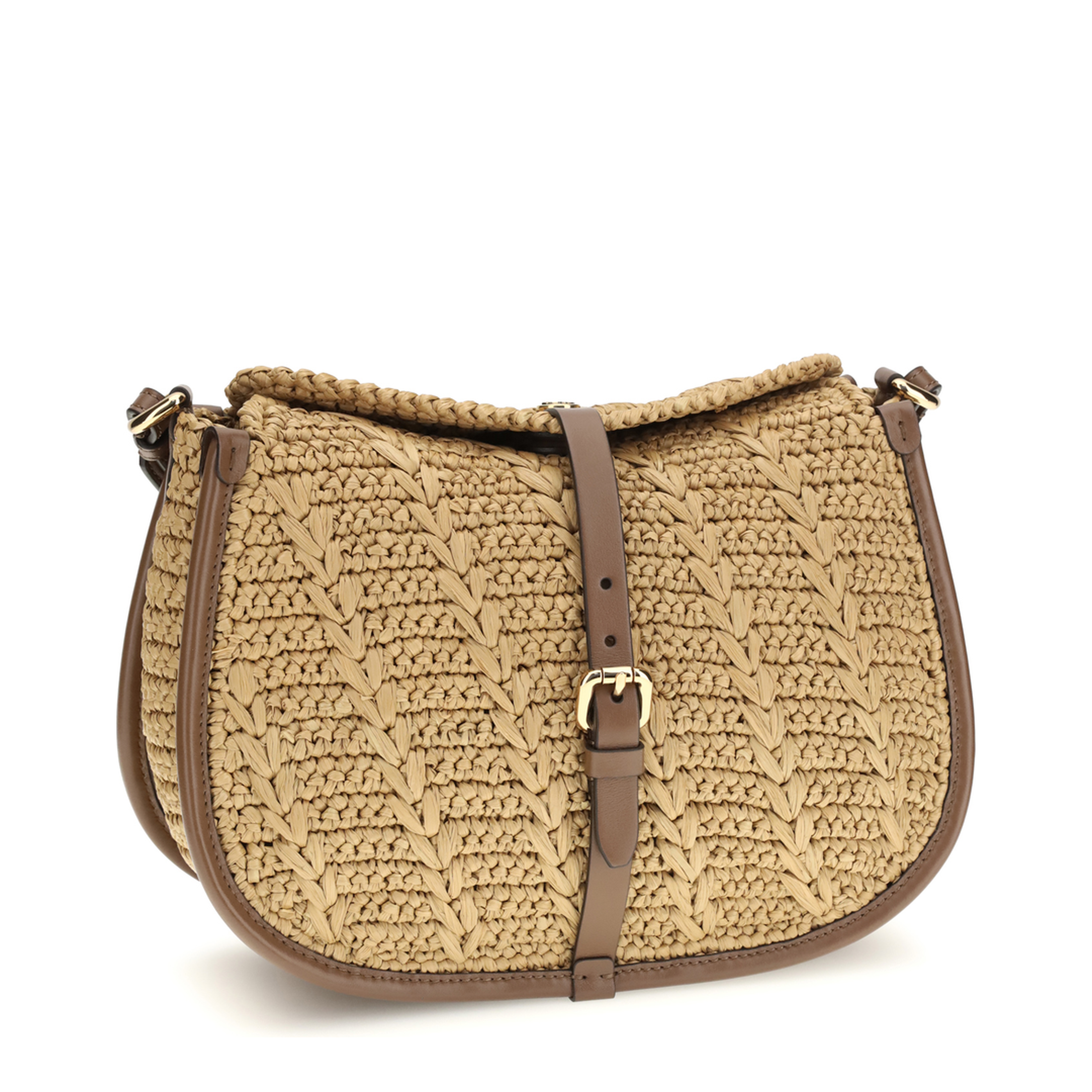 Raffia Crochet Pony Shoulder Bag - Image 2