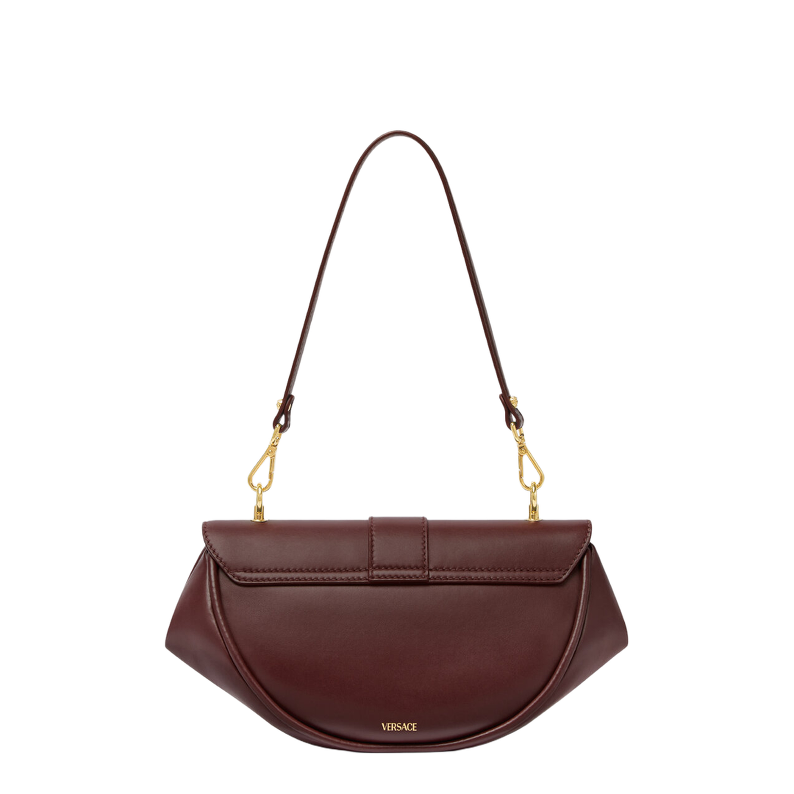 Virtus Small Calf Leather Shoulder Bag - Burgundy - Image 3