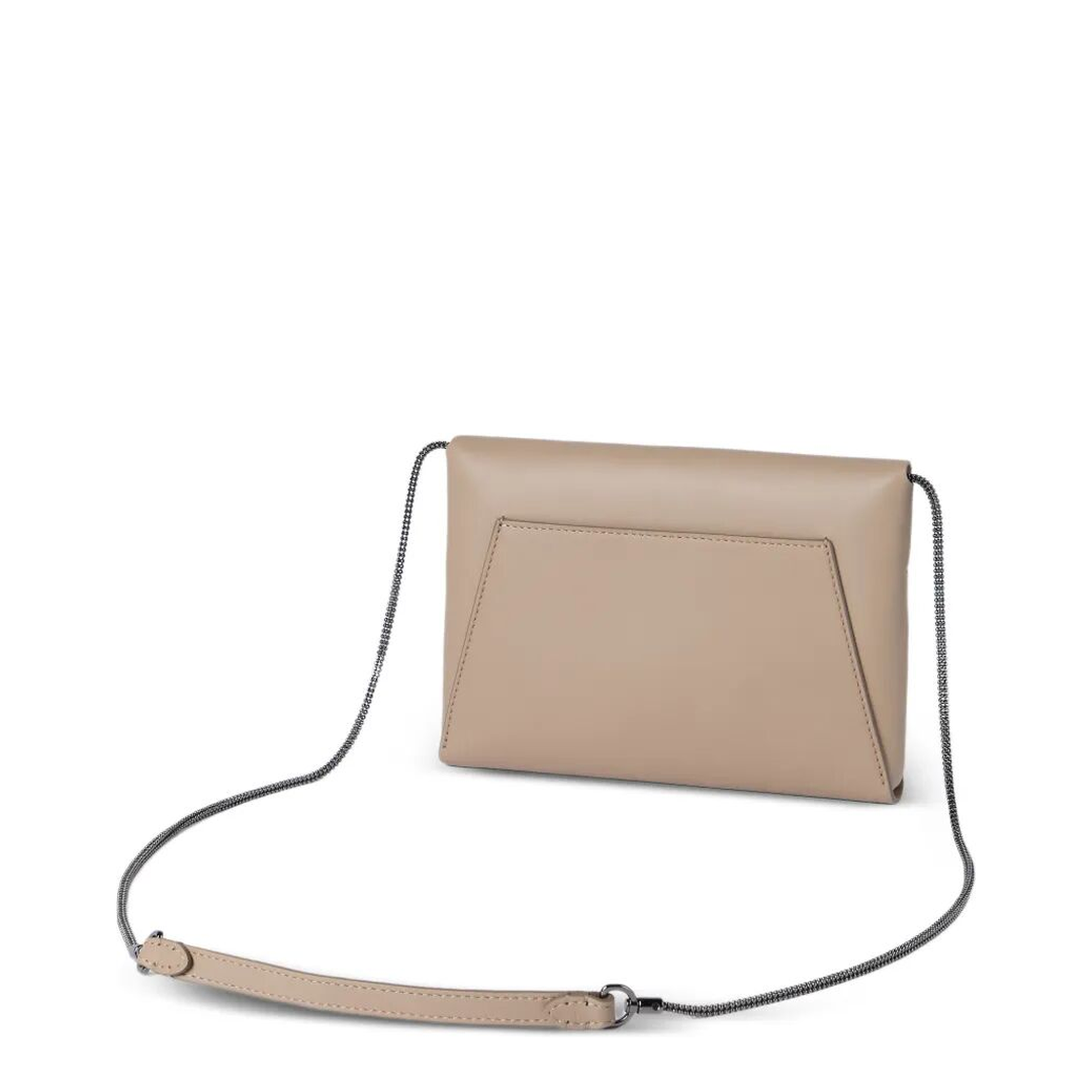 Calfskin Duo Pochette Clutch Bag - Buff - Image 3