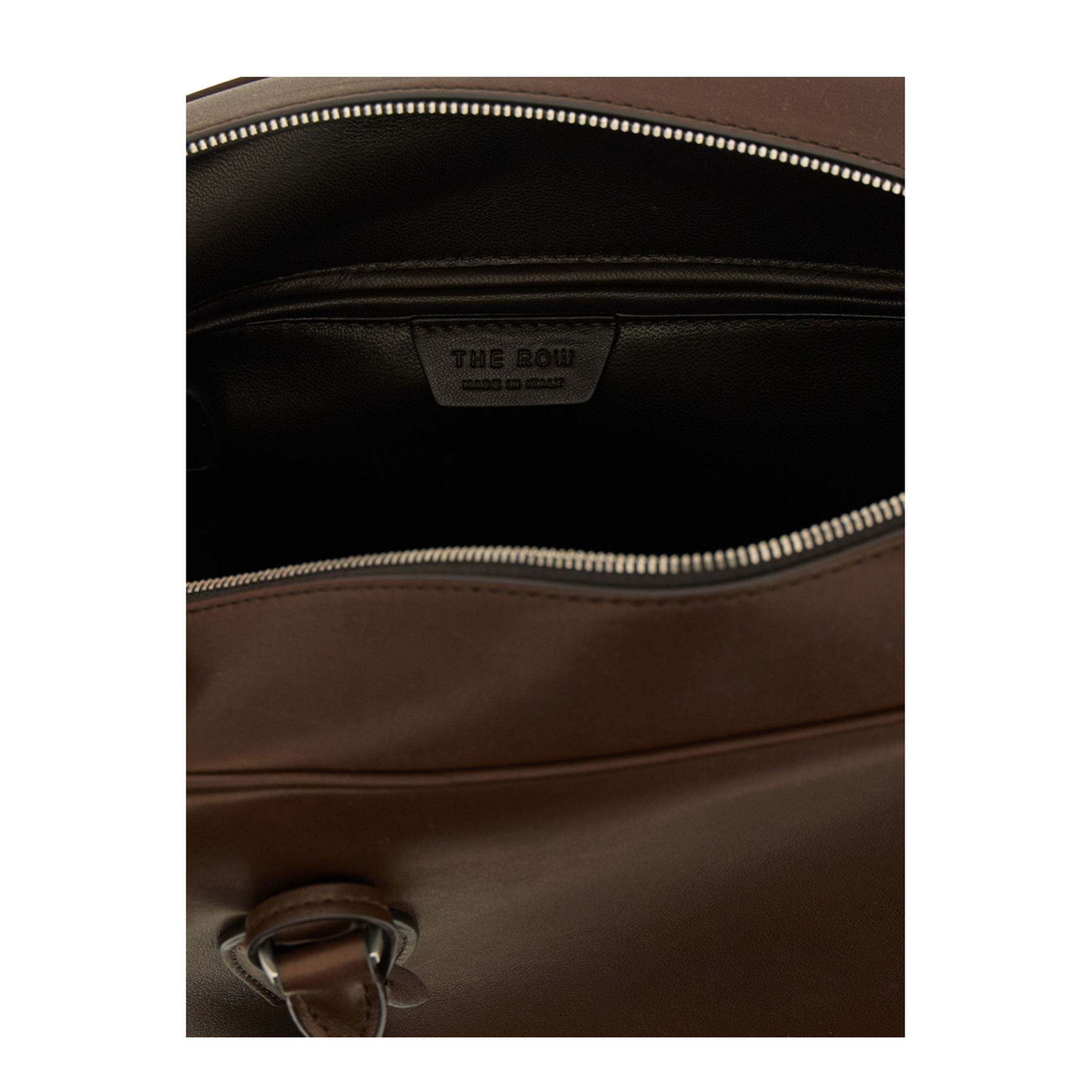Women's Handbag Leather Dark Brown - Image 4