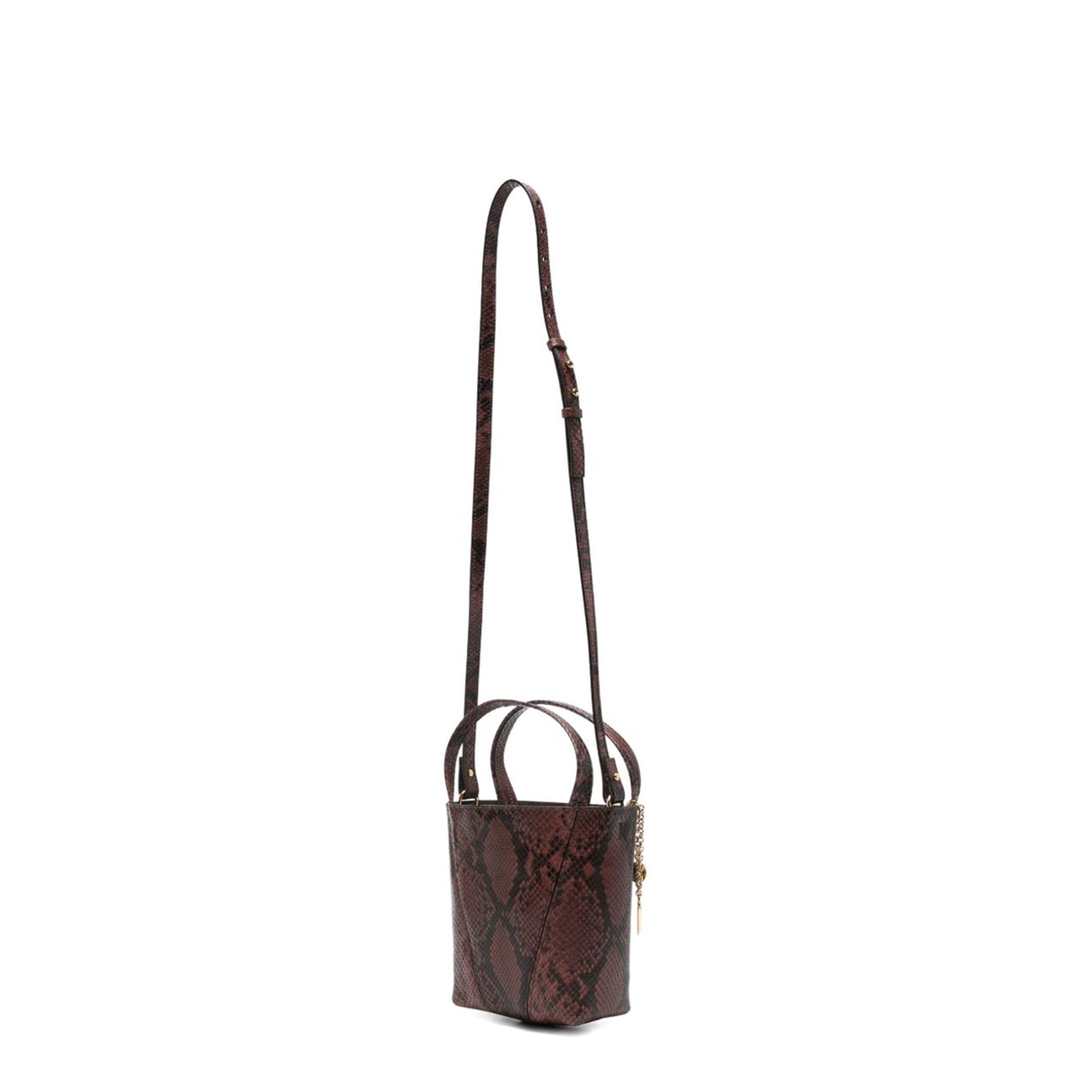 Spin Small Calfskin Tote - Rosewood - Image 5