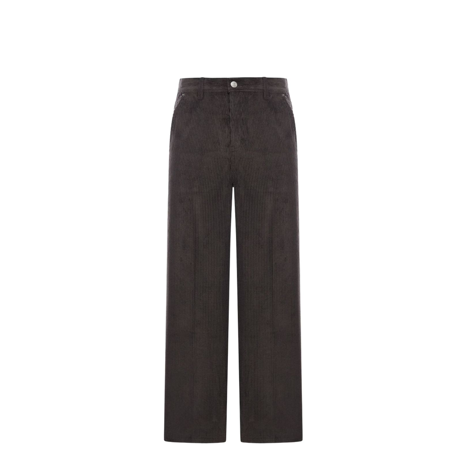 Anthracite Cotton Corduroy Large Fit Trousers - Image 1