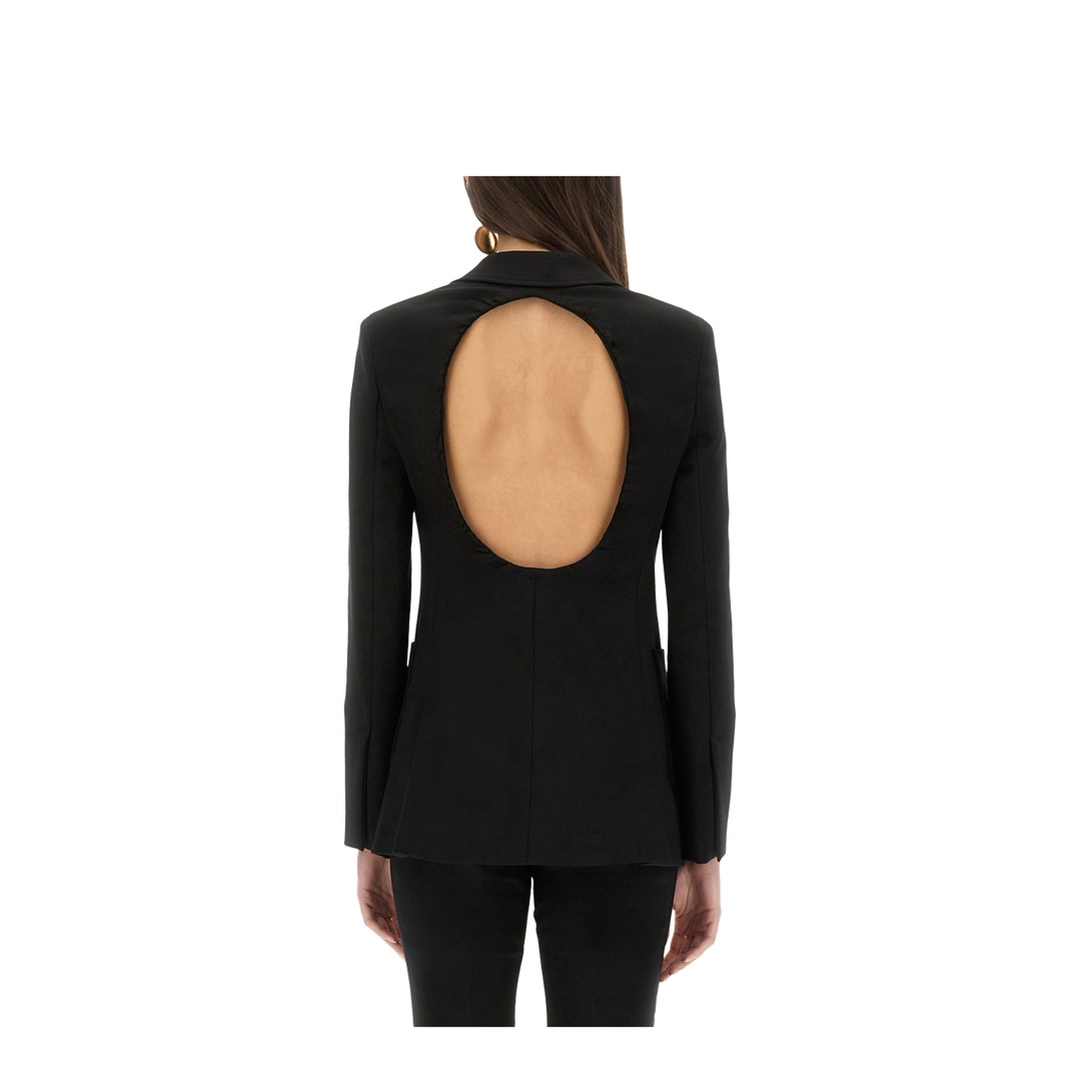 Single-Breasted Blazer - Beige - Image 3