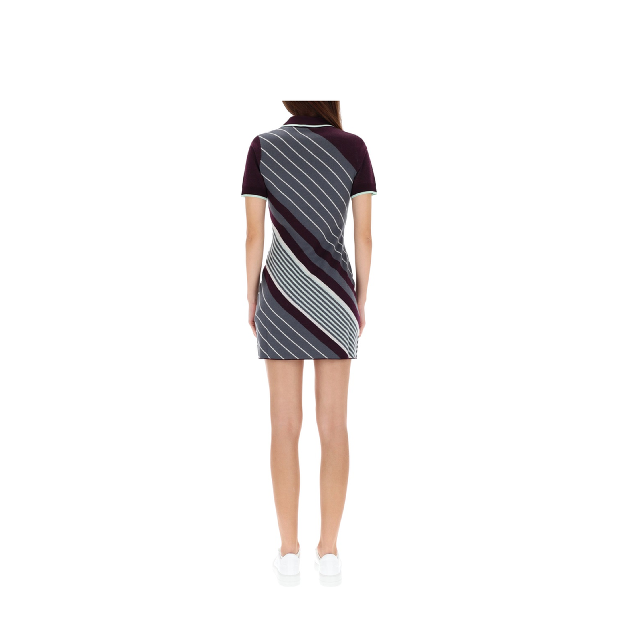 Diagonal Tennis Polo Dress - Image 3