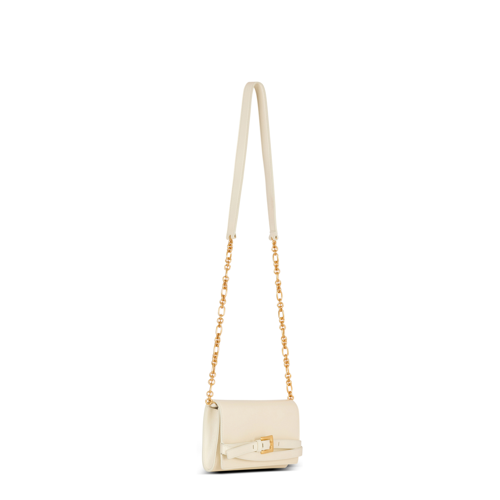 Crinkled Leather Wallet with Shuffle Chain - Image 2