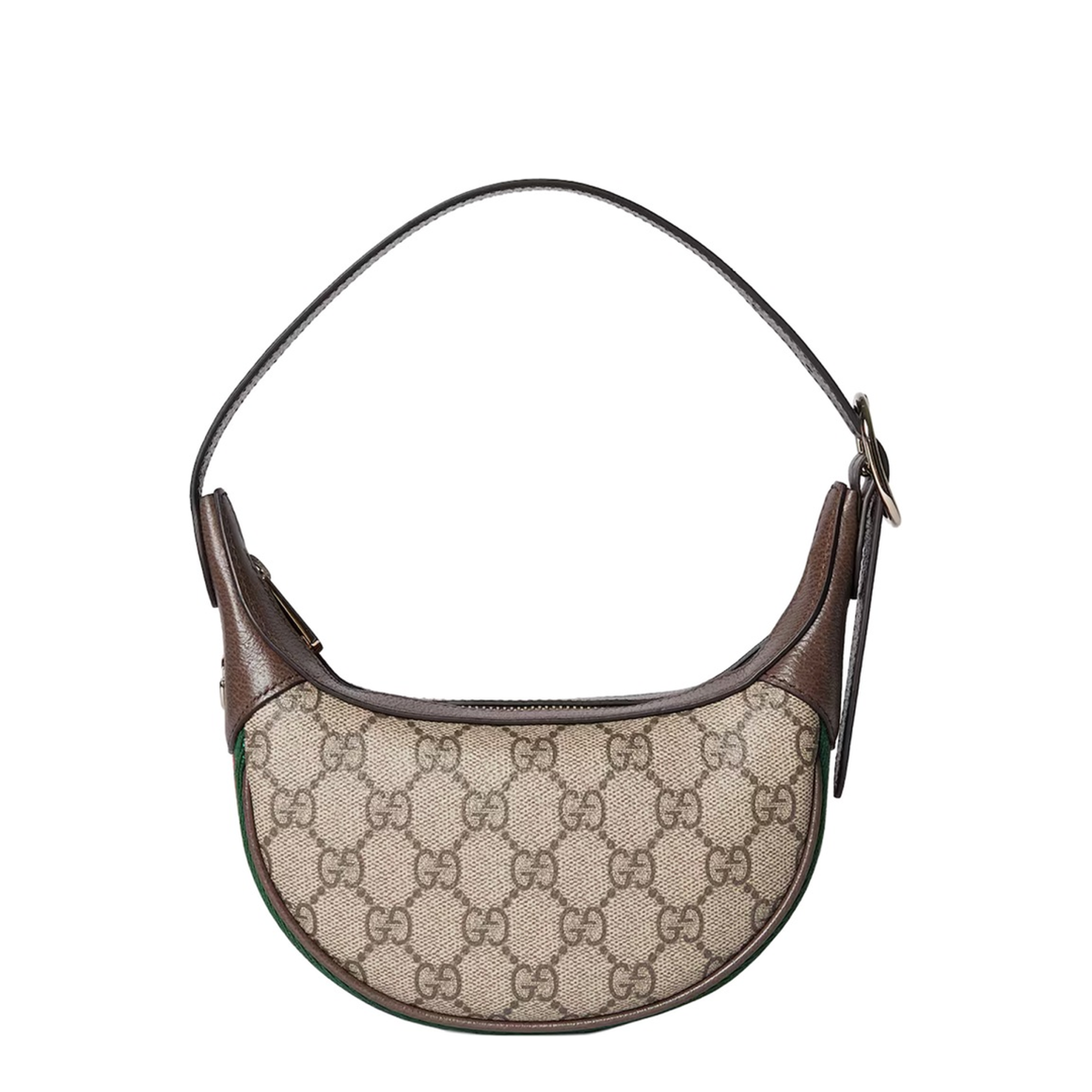 Ophidia Small GG Monogram Coated Fabric Shoulder Bag - Beige/Brown - Image 1