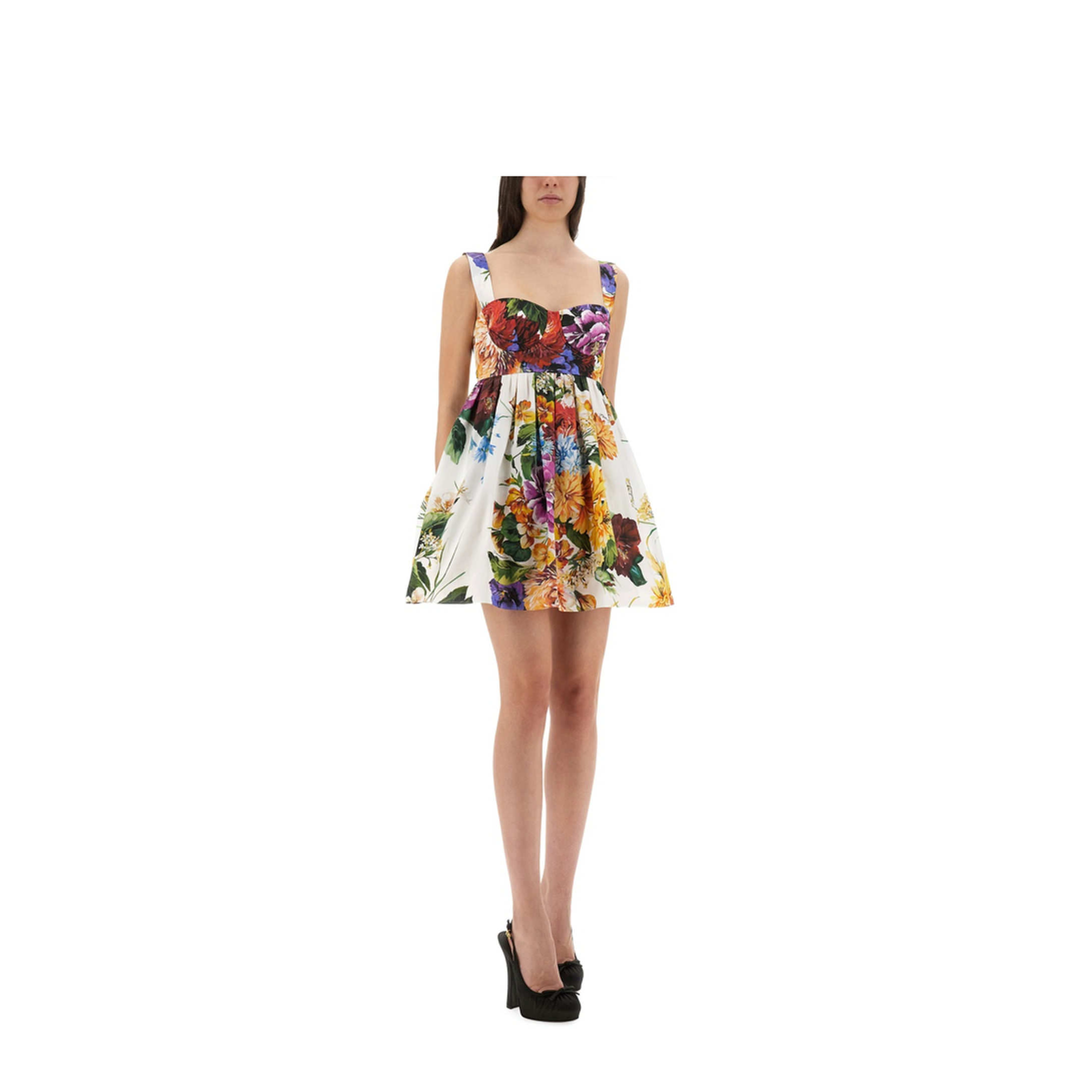 Bouquet Print Poplin Dress - Image 2