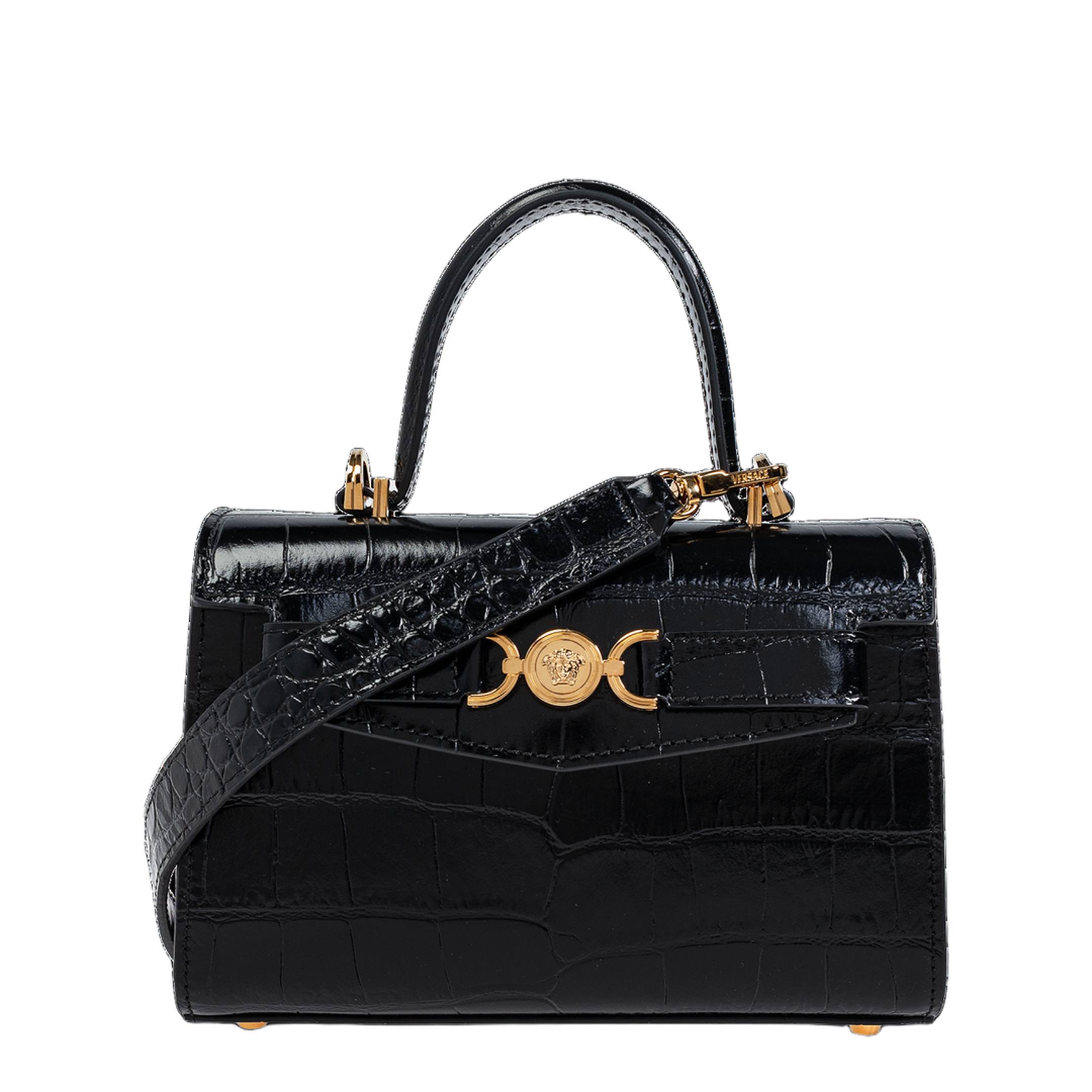 Medusa 95 Small Shoulder Bag Black - Image 1