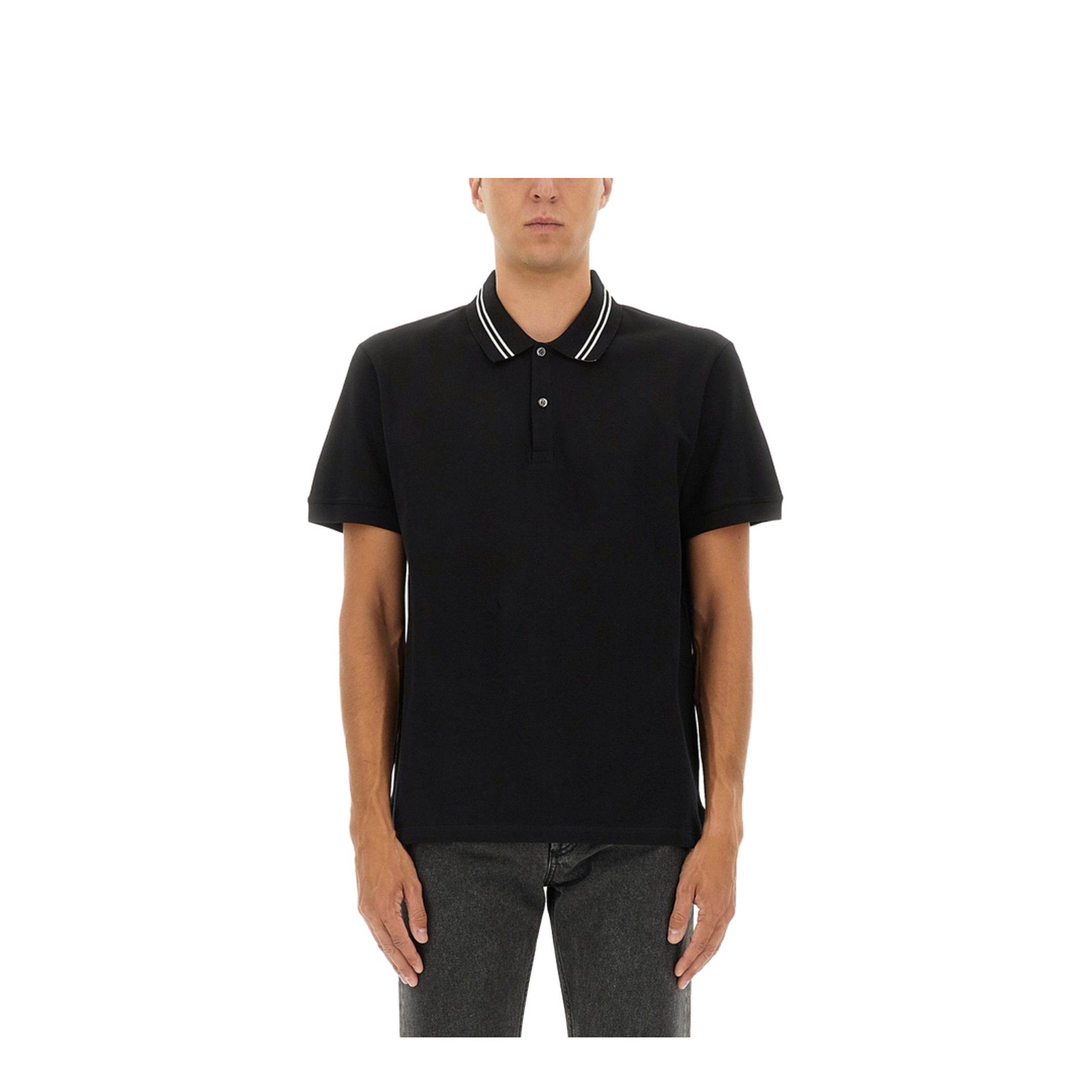 Polo Shirt with Logo on the Collar - Image 1