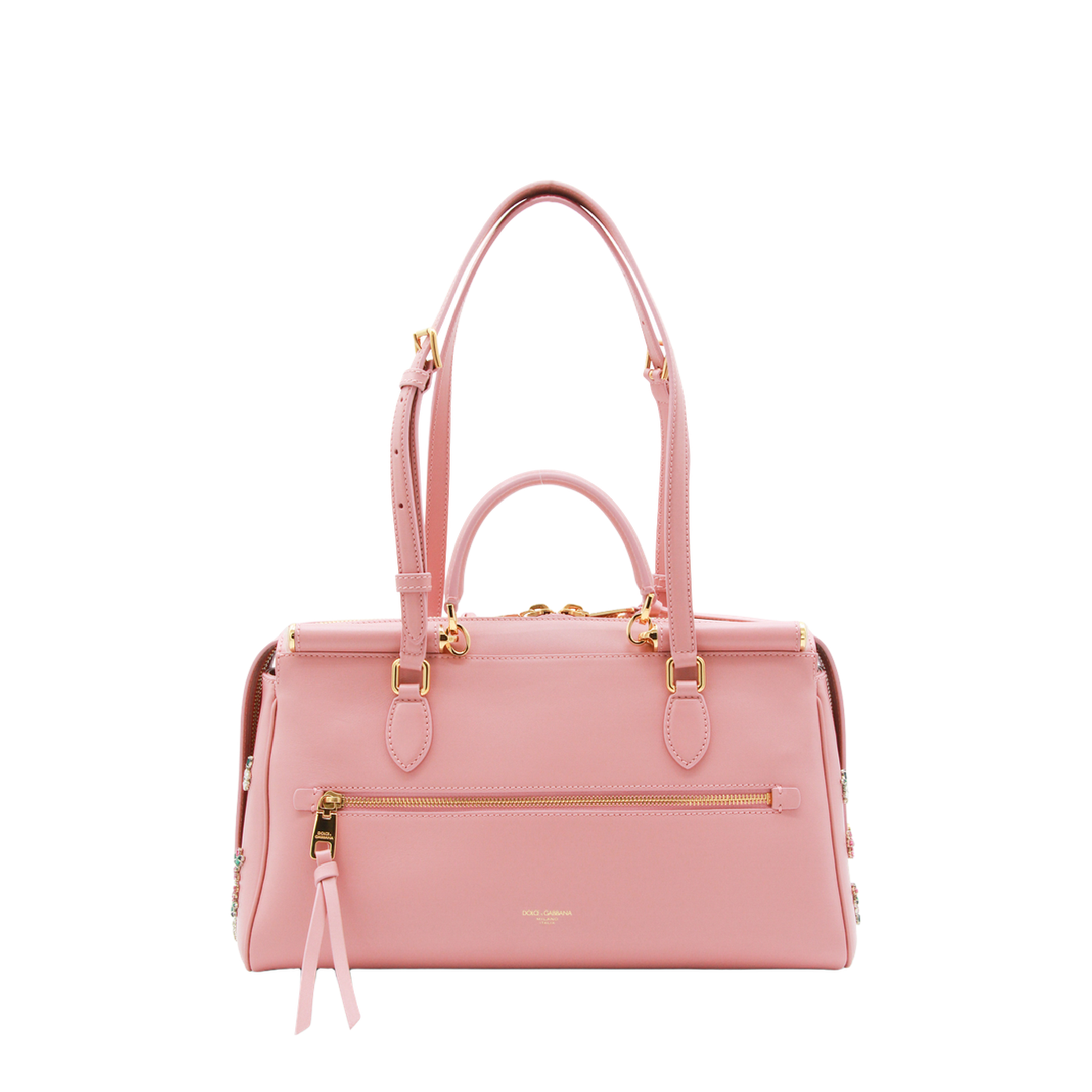 Vittoria Medium Calfskin Handbag - Pink - Image 3