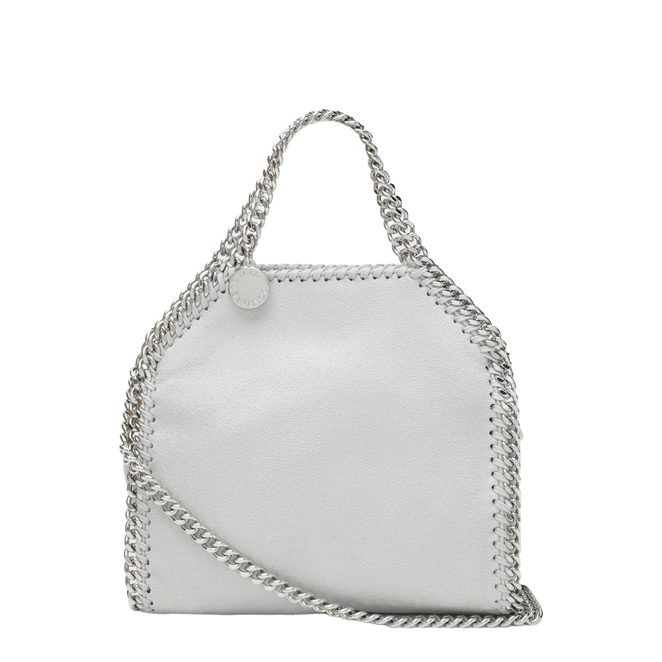 Falabella Tiny Polyester/Polyurethane Tote - Airlite Pearl Grey - Image 1
