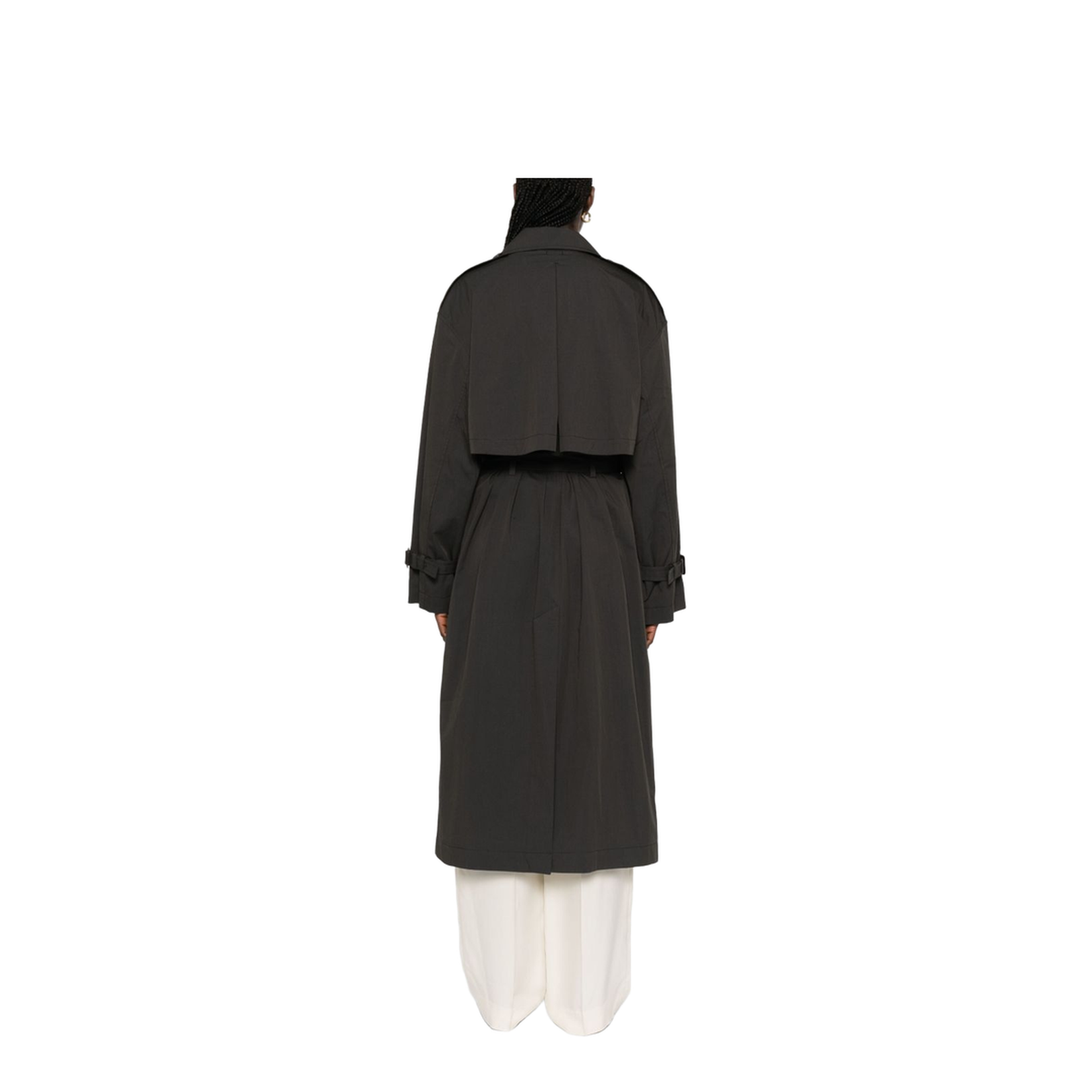 Cotton Blend Trench Coat - Image 3