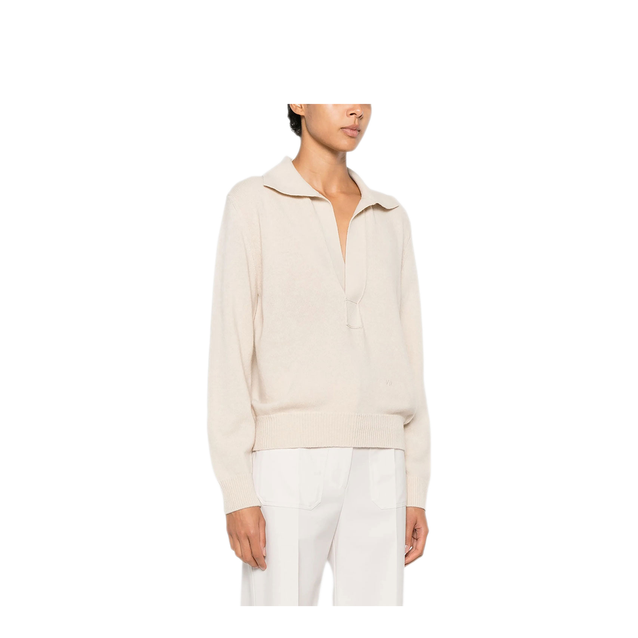 Genevieve Polo Jumper in Merino Wool - Image 5